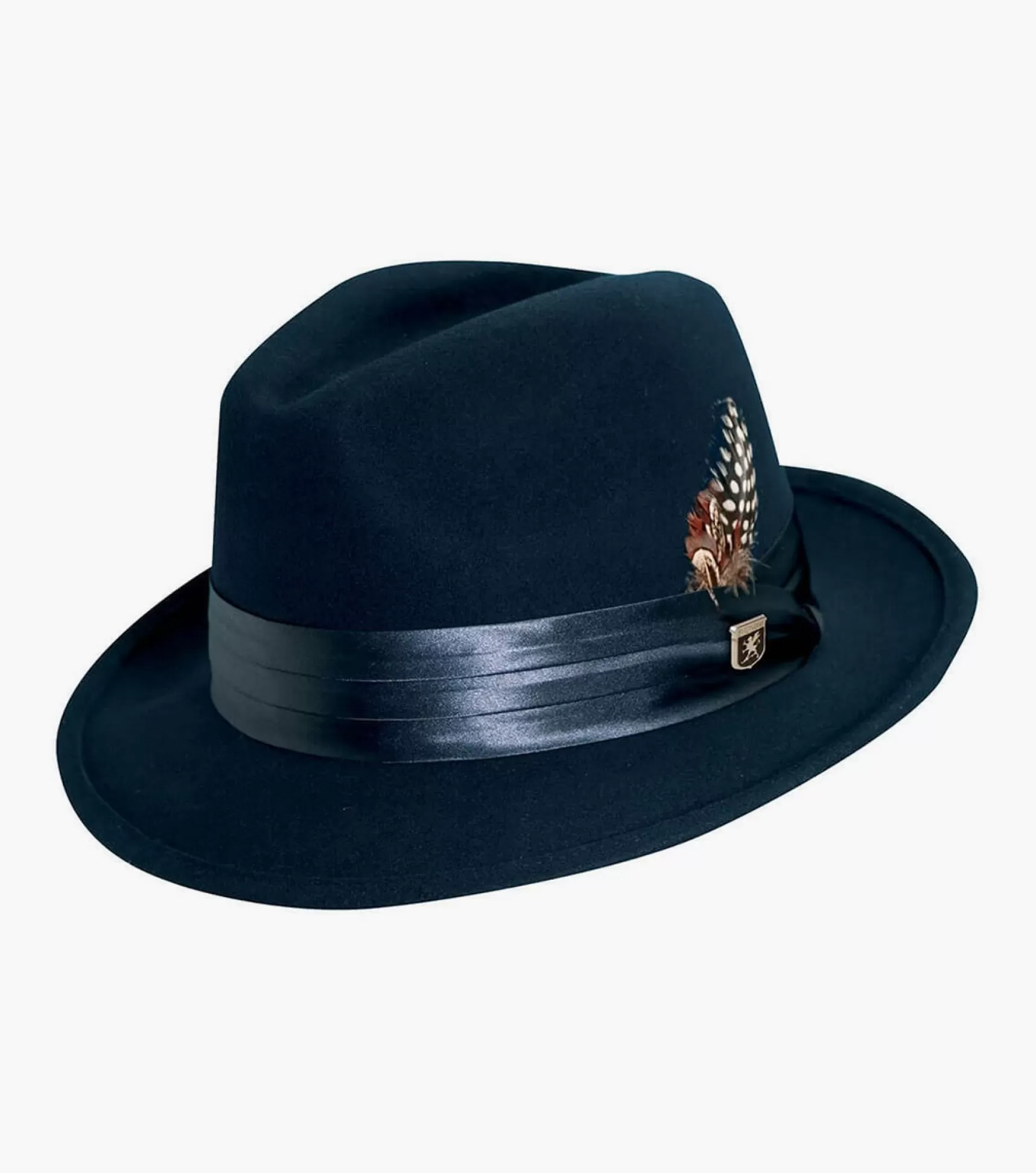 Stacy Adams Hats>Ash Fedora Crushable Wool Felt Pinch Front Hat