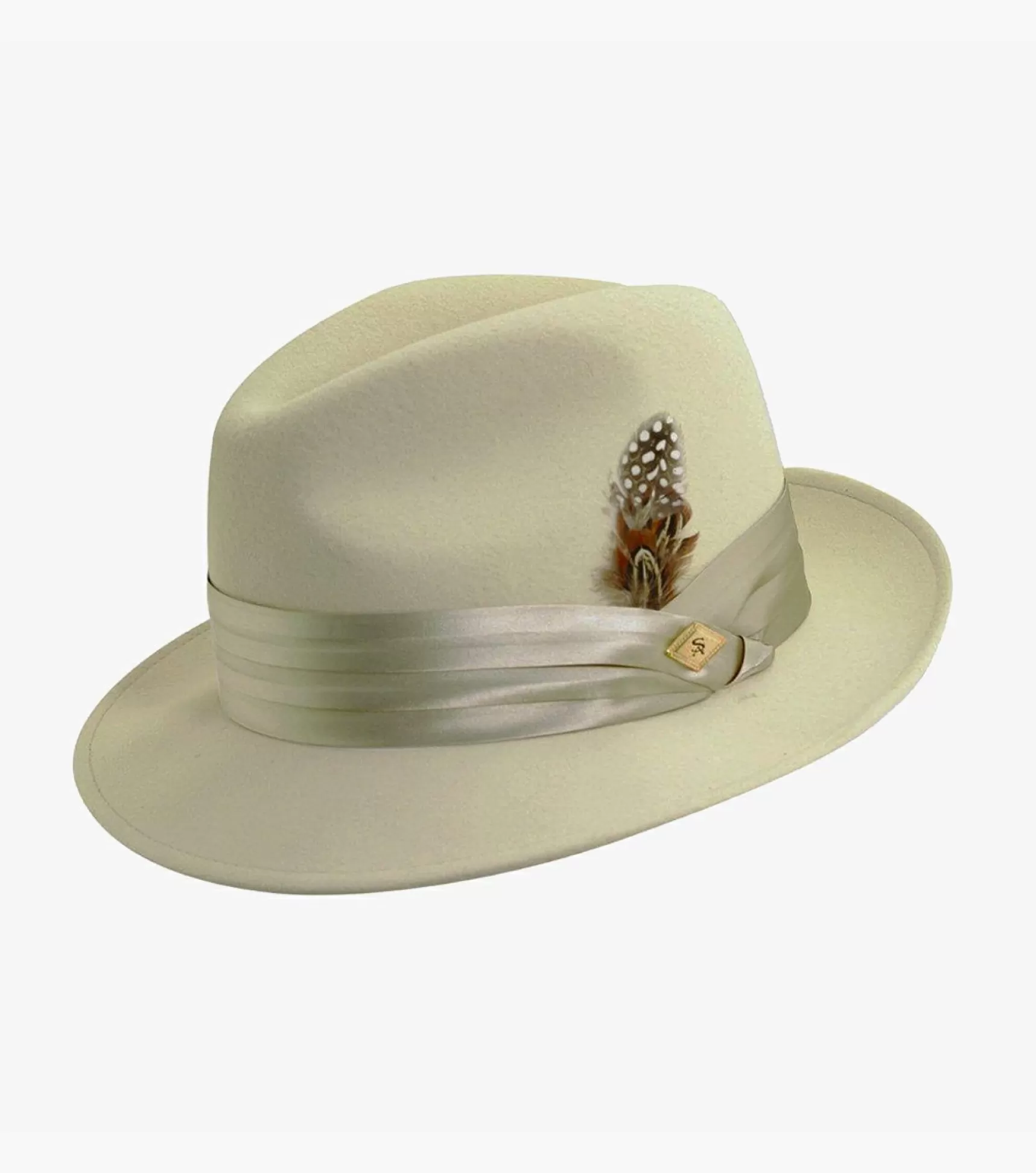 Stacy Adams Hats>Ash Fedora Crushable Wool Felt Pinch Front Hat