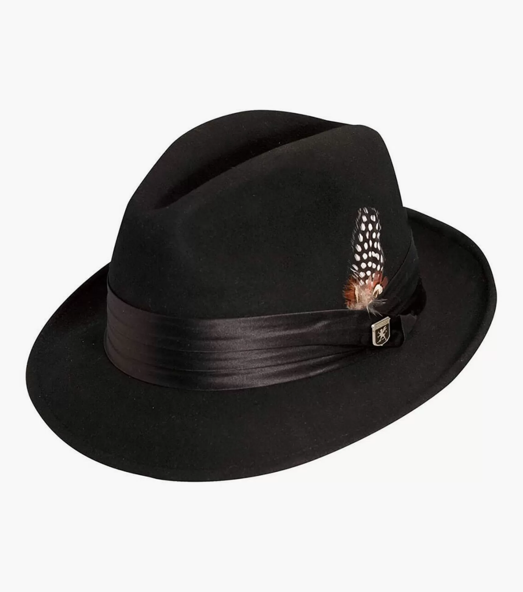 Stacy Adams Hats>Ash Fedora Crushable Wool Felt Pinch Front Hat