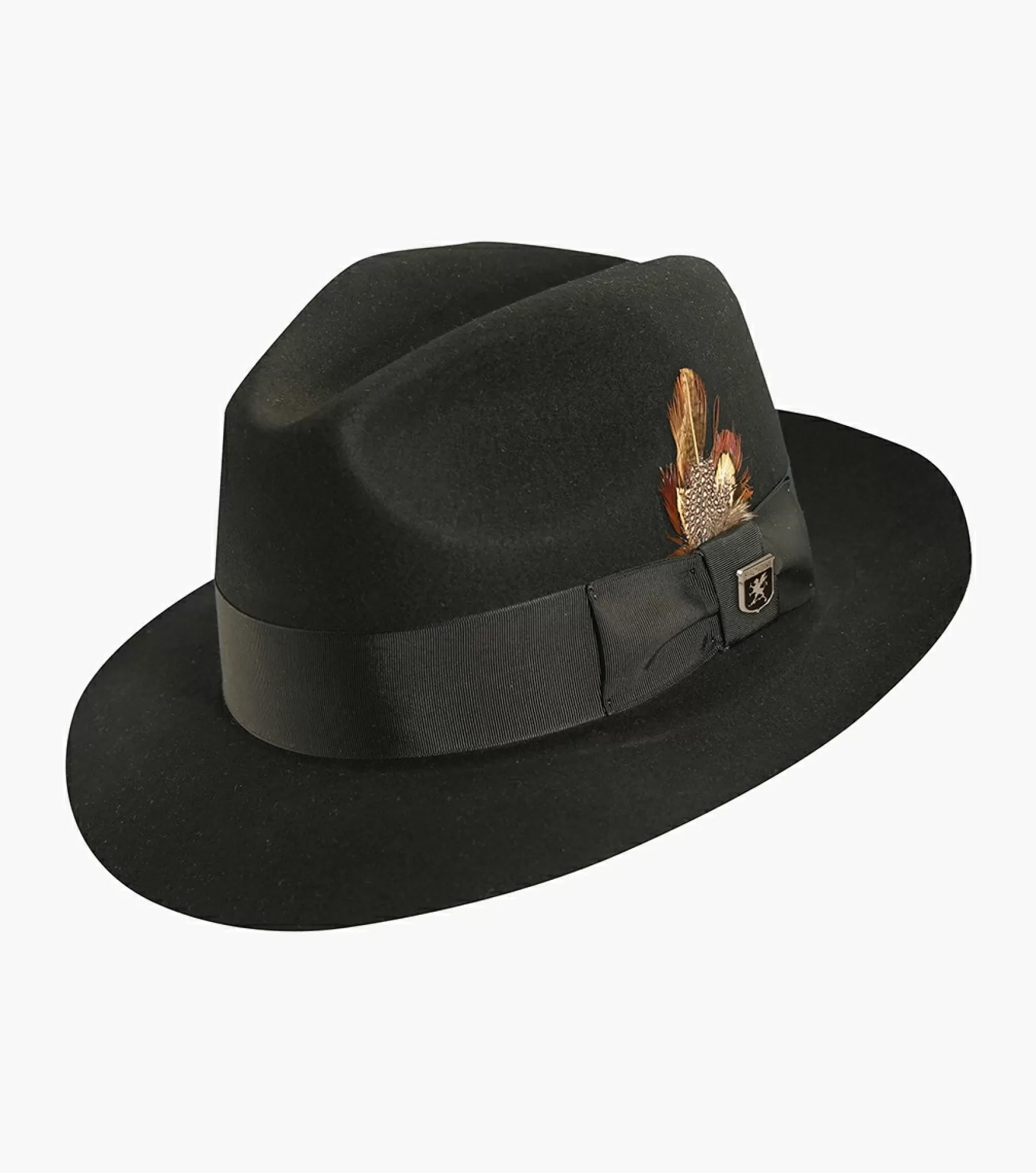 Stacy Adams Hats>August Fedora Wool Felt Pinch Front Hat