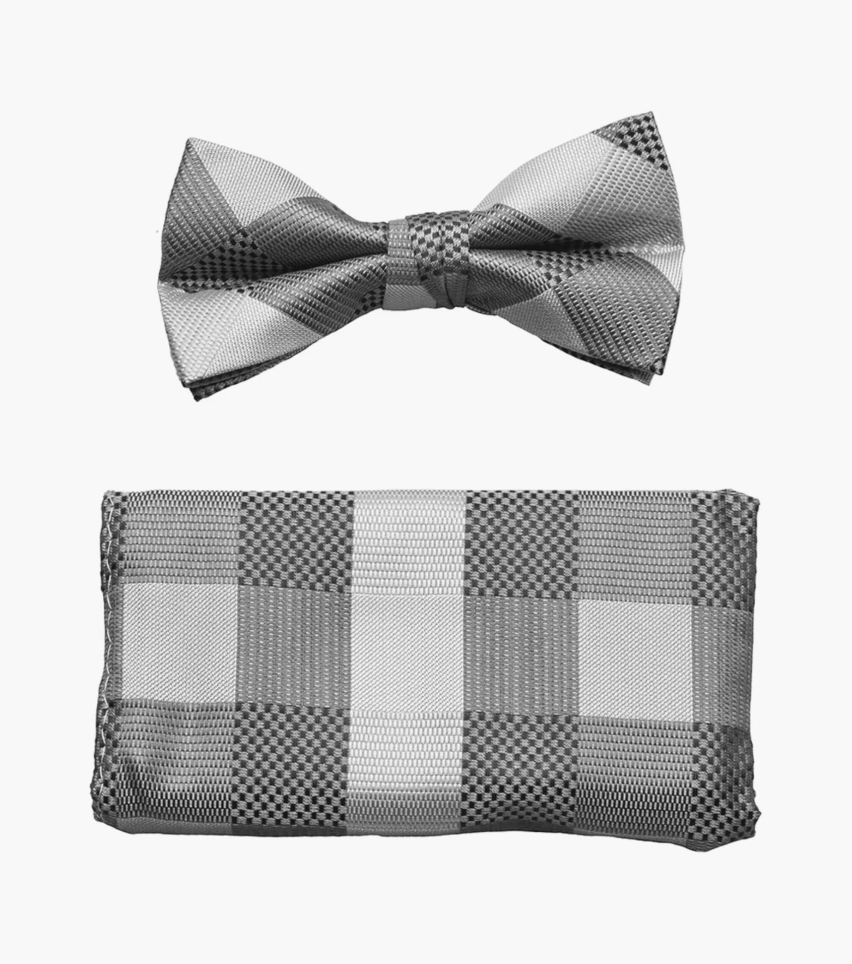 Stacy Adams Ties>Benjamin Bow Tie & Hanky Set