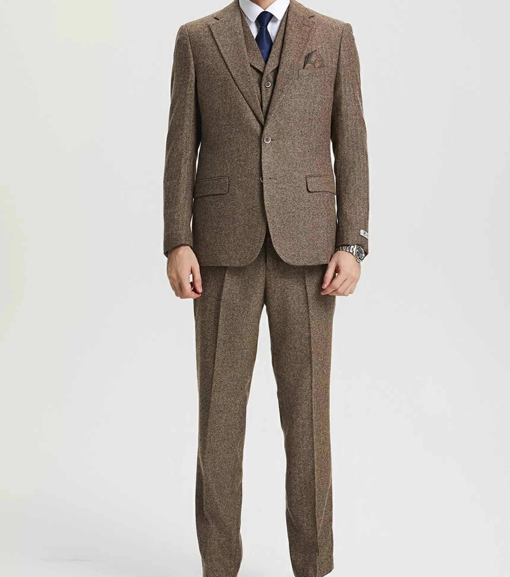 Stacy Adams Suits>Caine 3 Piece Vested Suit