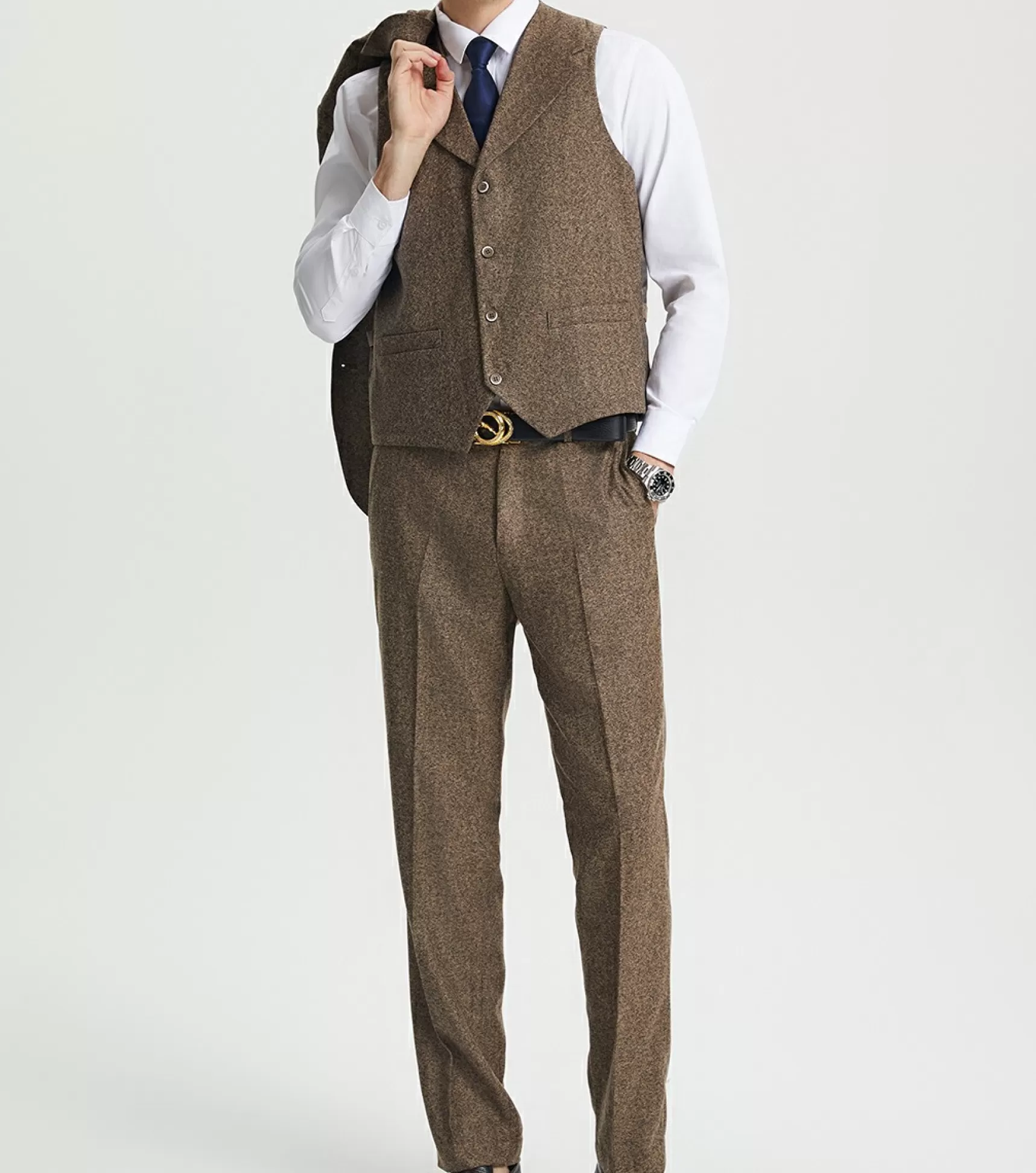 Stacy Adams Suits>Caine 3 Piece Vested Suit