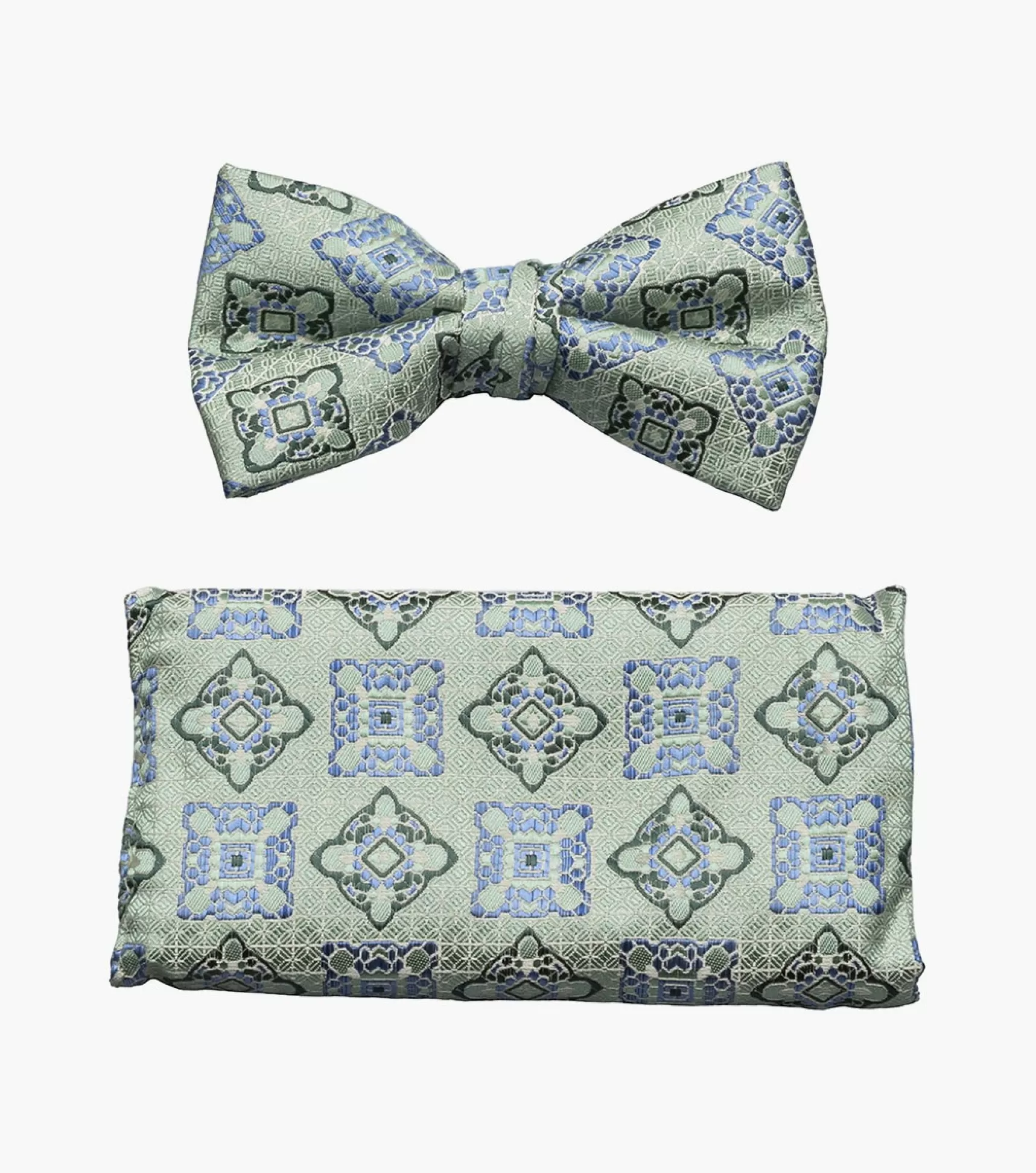 Stacy Adams Ties>Caleb Bow Tie & Hanky Set