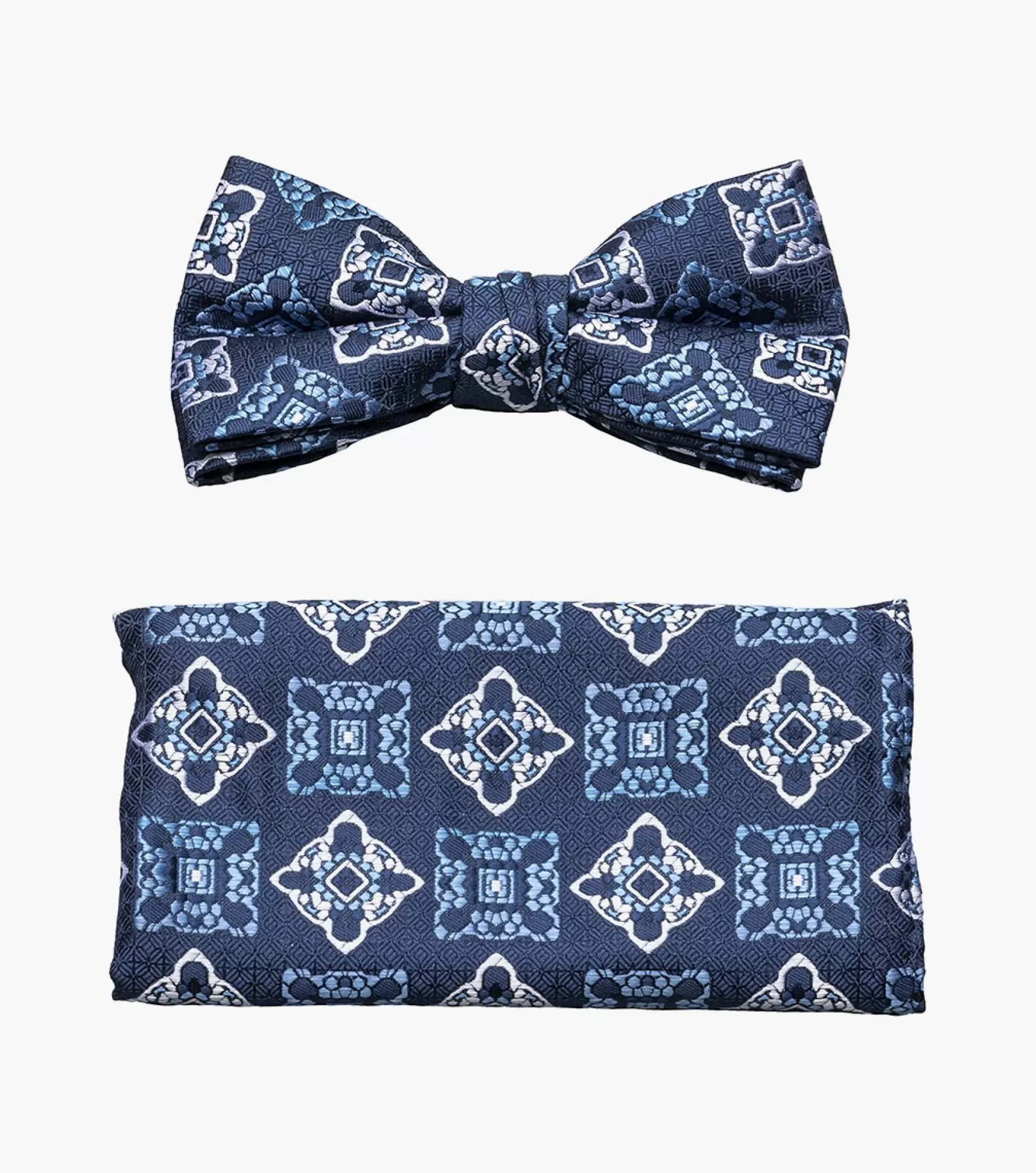 Stacy Adams Ties>Caleb Bow Tie & Hanky Set