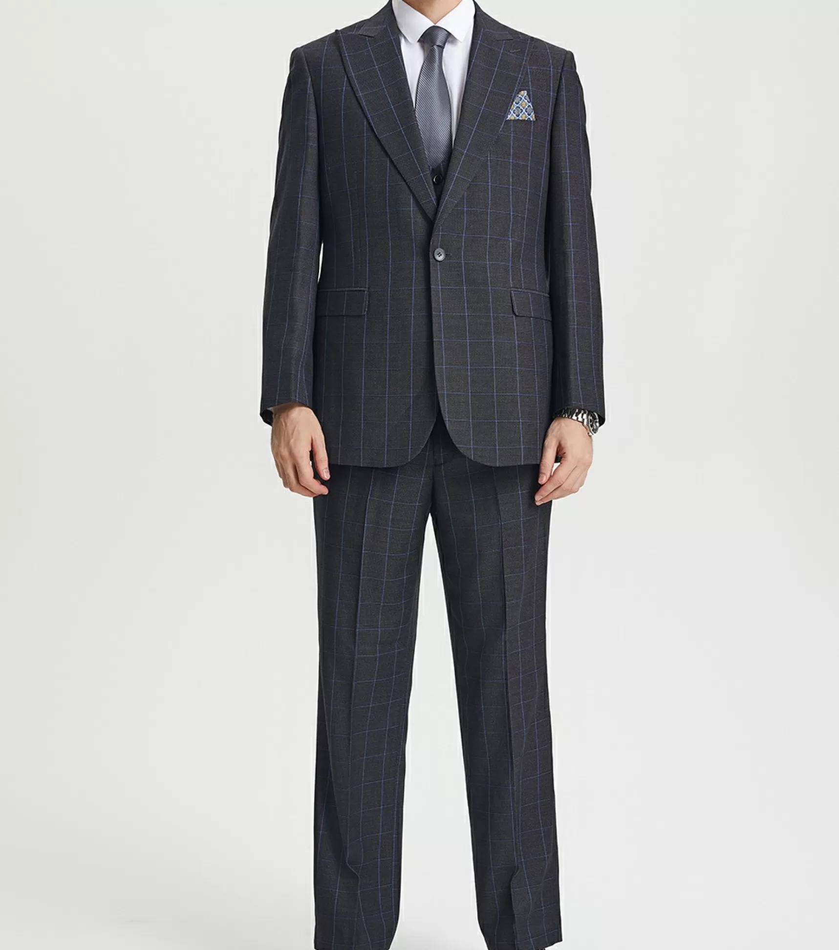 Stacy Adams Suits>Chapman 3 Piece Vested Suit