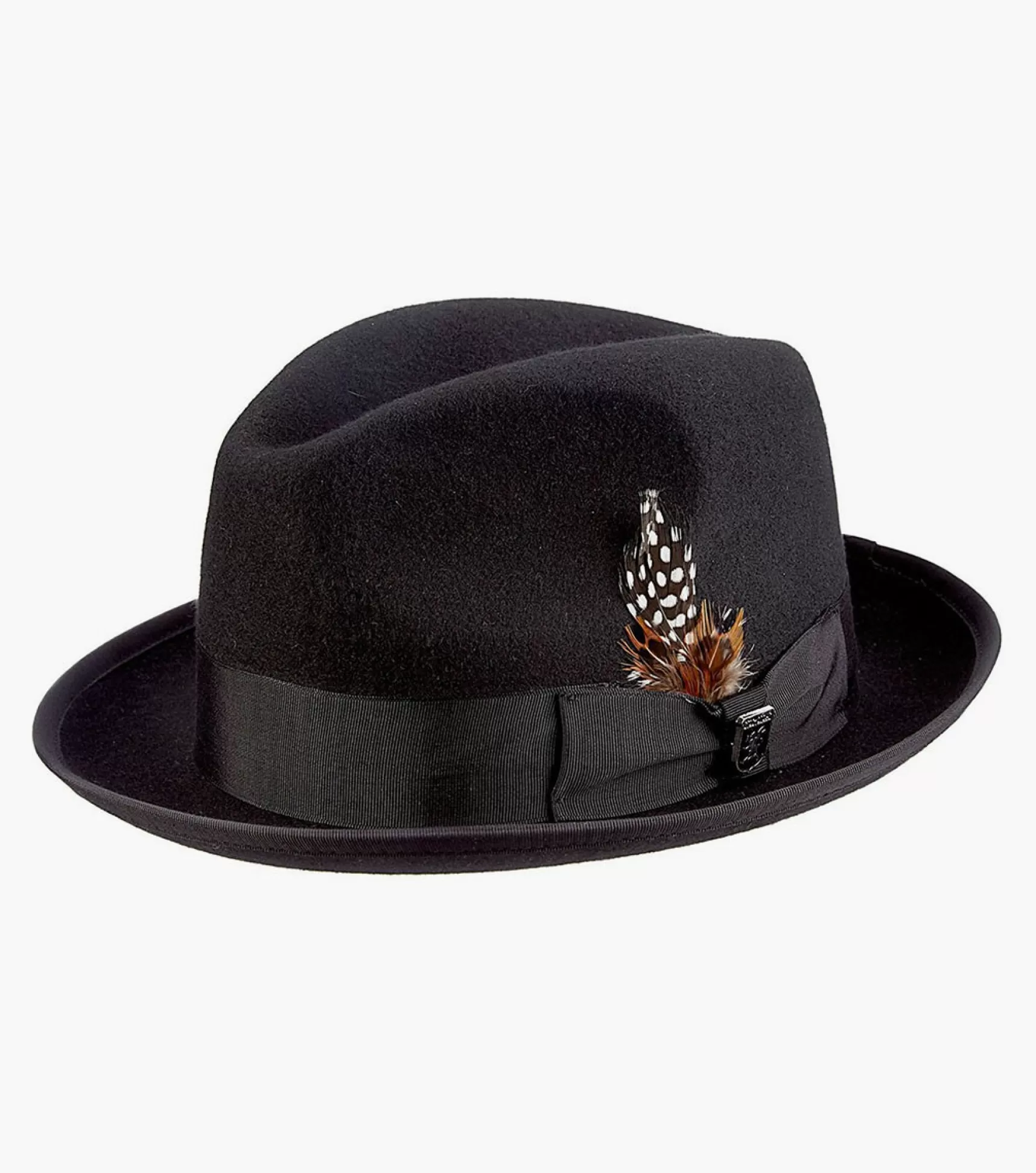 Stacy Adams Hats>Clifton Fedora Wool Pinch Front Hat