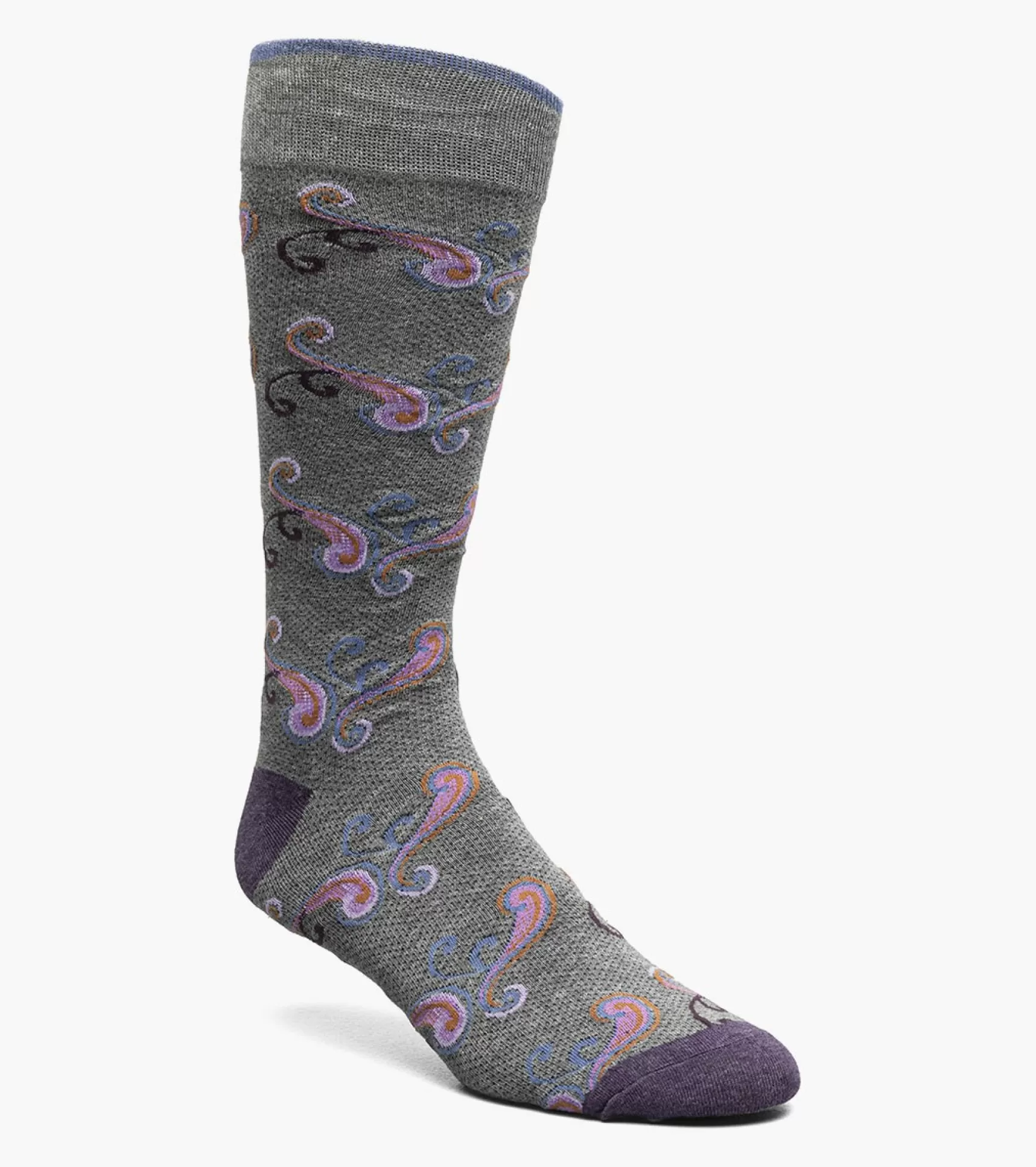 Stacy Adams Socks>Cool Paisley Men\\'S Crew Dress Sock