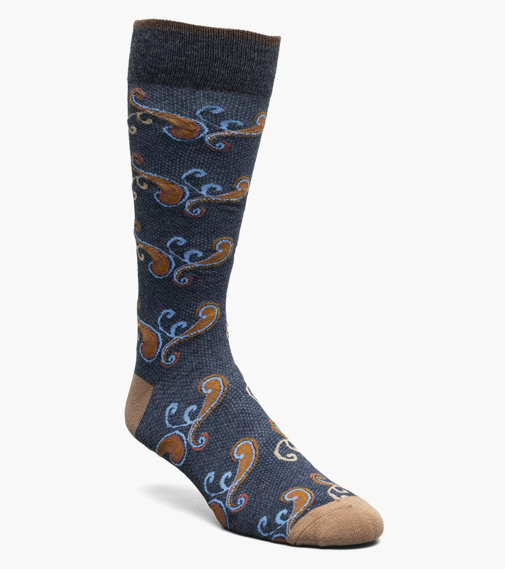 Stacy Adams Socks>Cool Paisley Men\\'S Crew Dress Sock