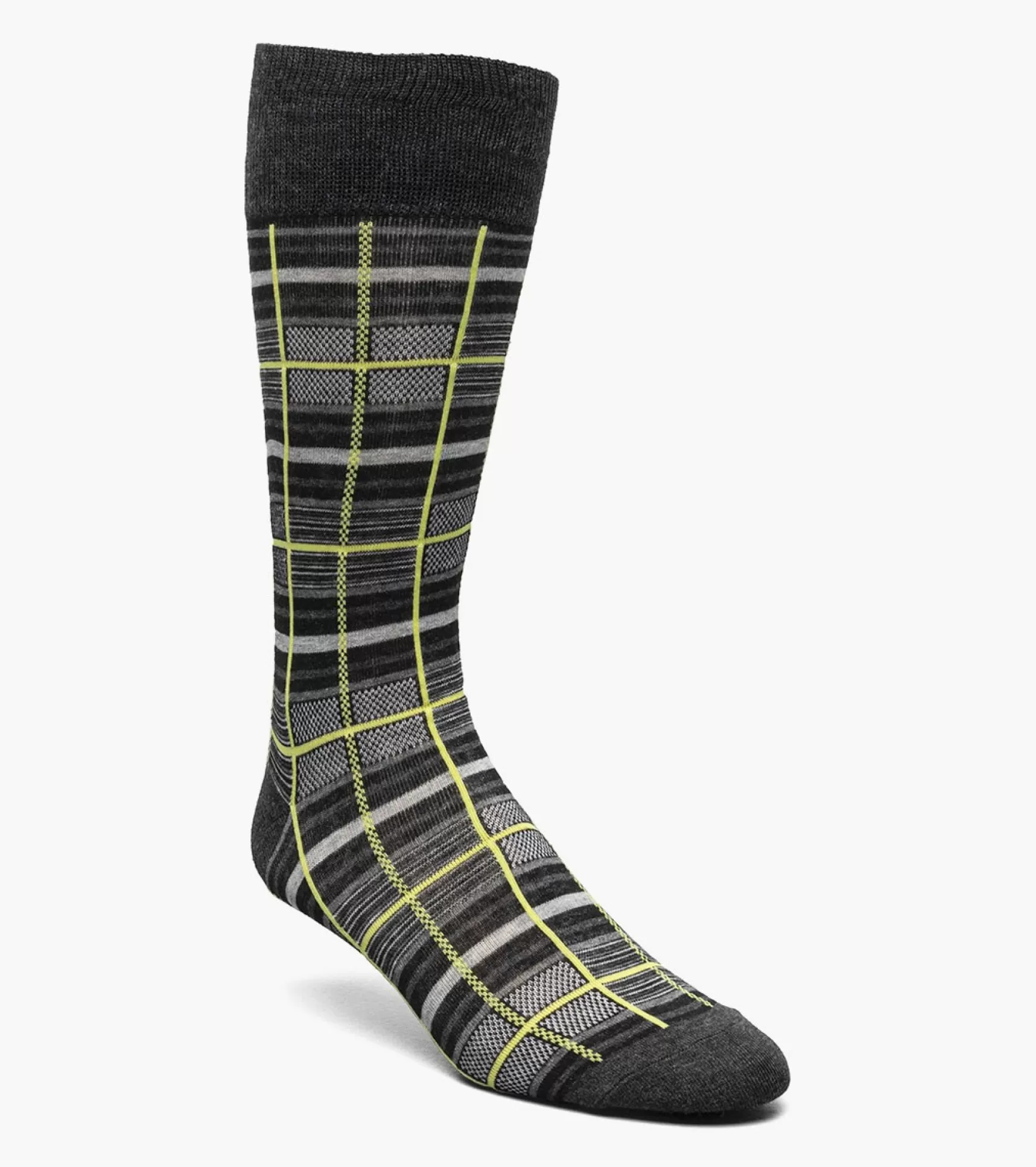 Stacy Adams Socks>Cool Plaid Men\\'S Crew Dress Socks