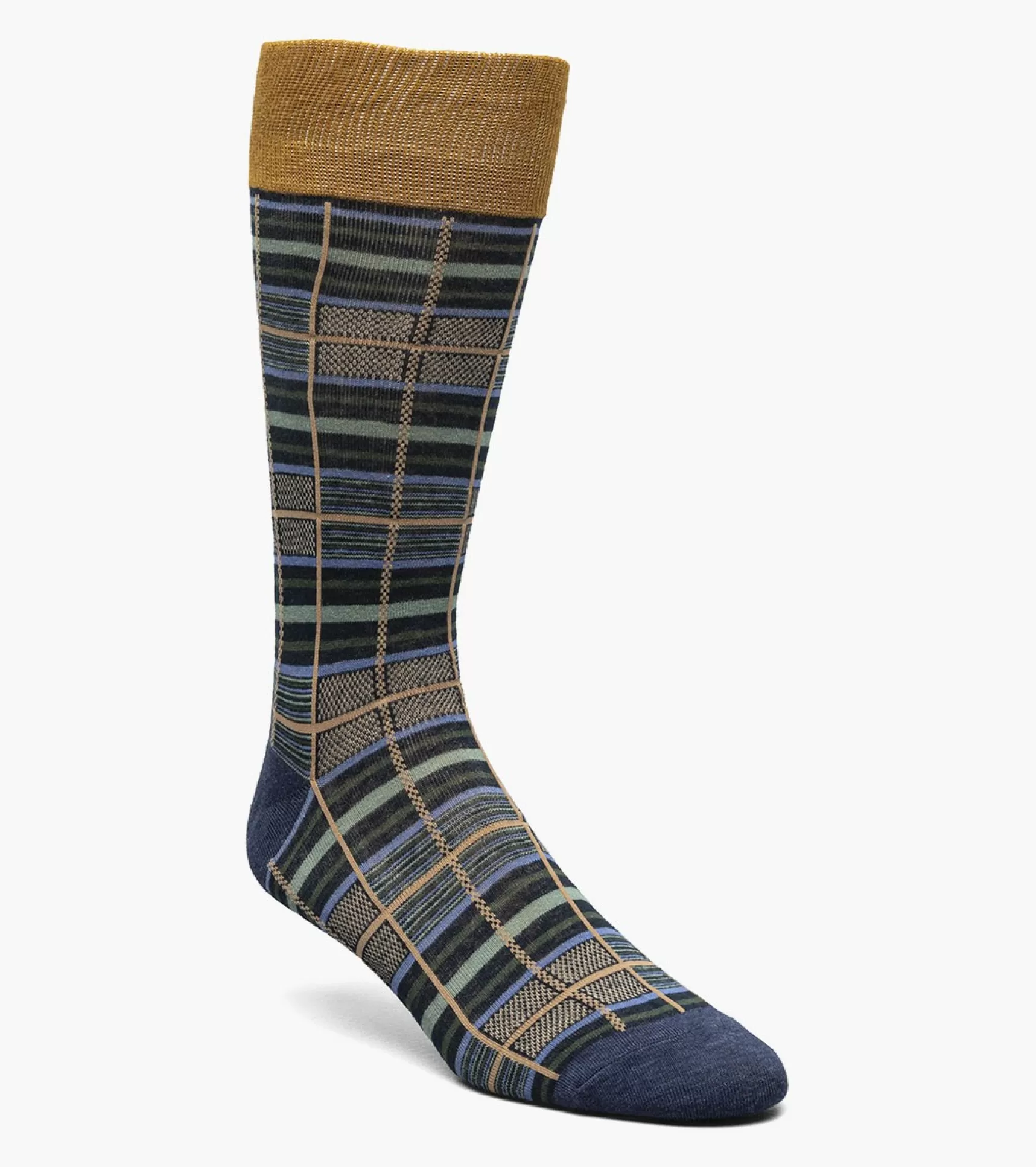 Stacy Adams Socks>Cool Plaid Men\\'S Crew Dress Socks