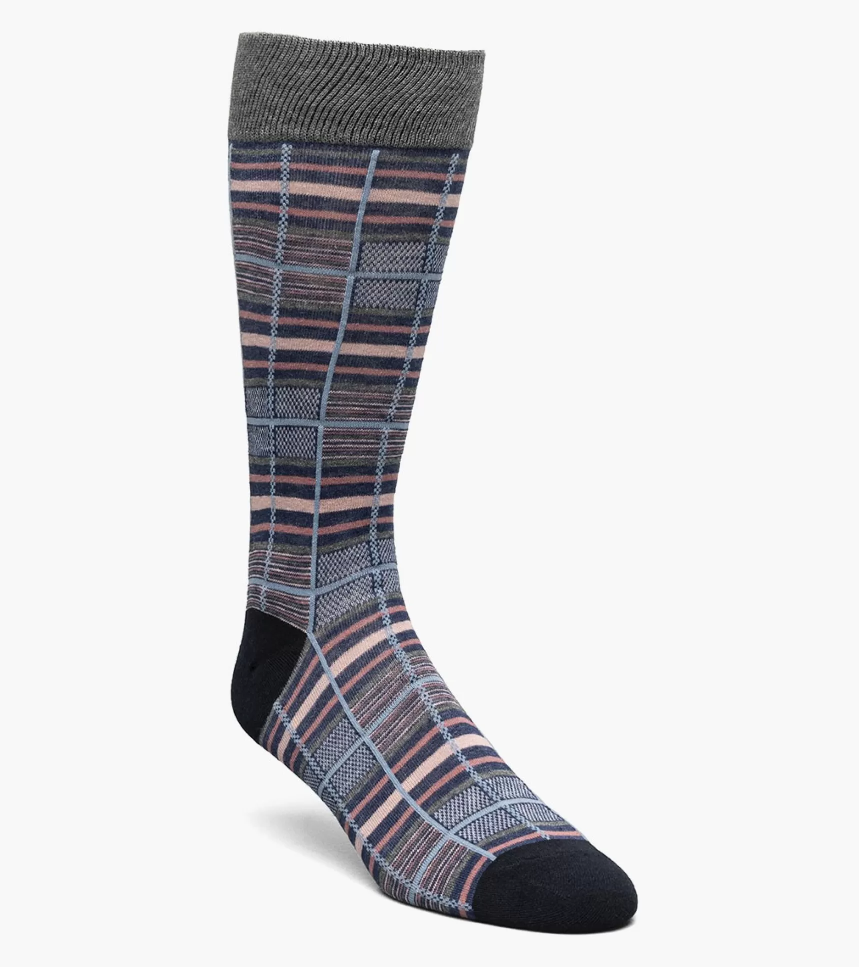 Stacy Adams Socks>Cool Plaid Men\\'S Crew Dress Socks