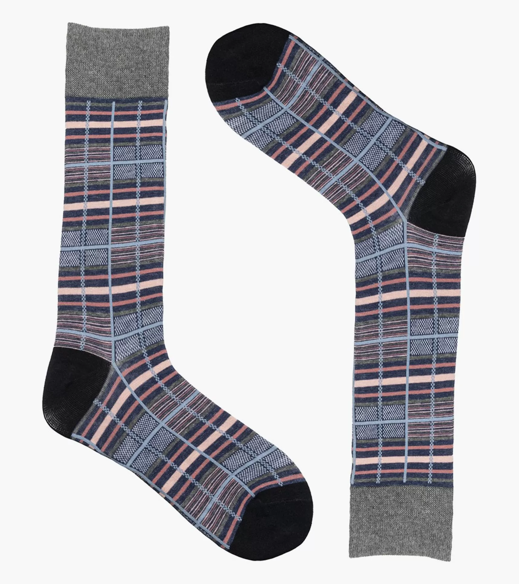 Stacy Adams Socks>Cool Plaid Men\\'S Crew Dress Socks