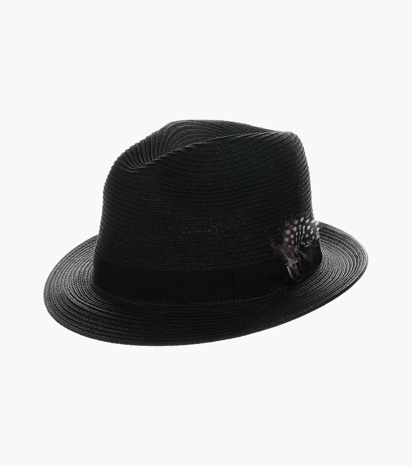 Stacy Adams Hats>Corby Fedora Paper Braid Pinch Front Hat
