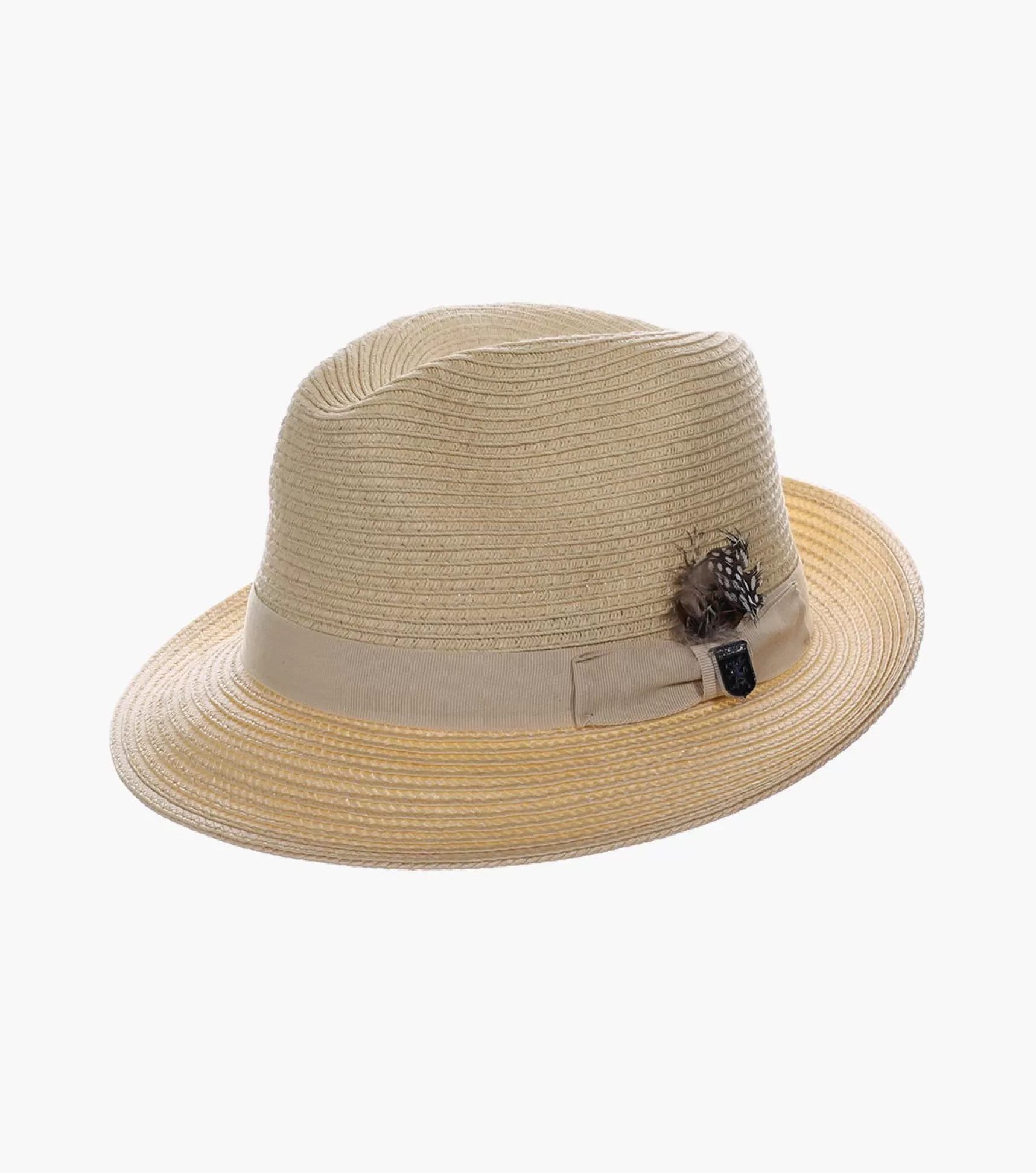 Stacy Adams Hats>Corby Fedora Paper Braid Pinch Front Hat