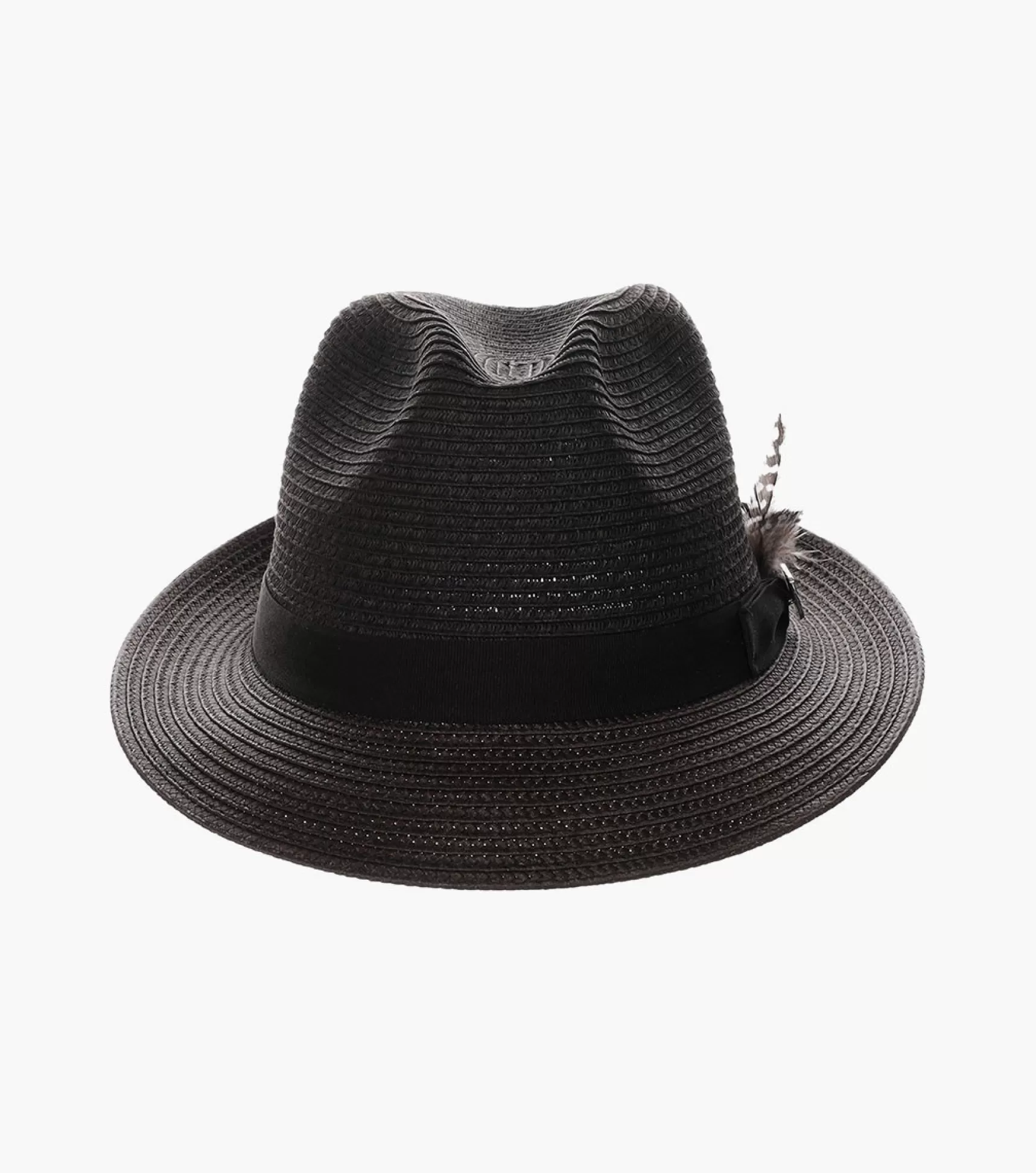 Stacy Adams Hats>Corby Fedora Paper Braid Pinch Front Hat