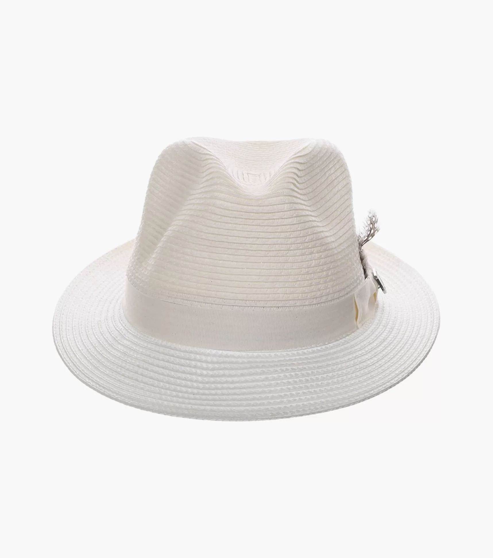 Stacy Adams Hats>Corby Fedora Paper Braid Pinch Front Hat