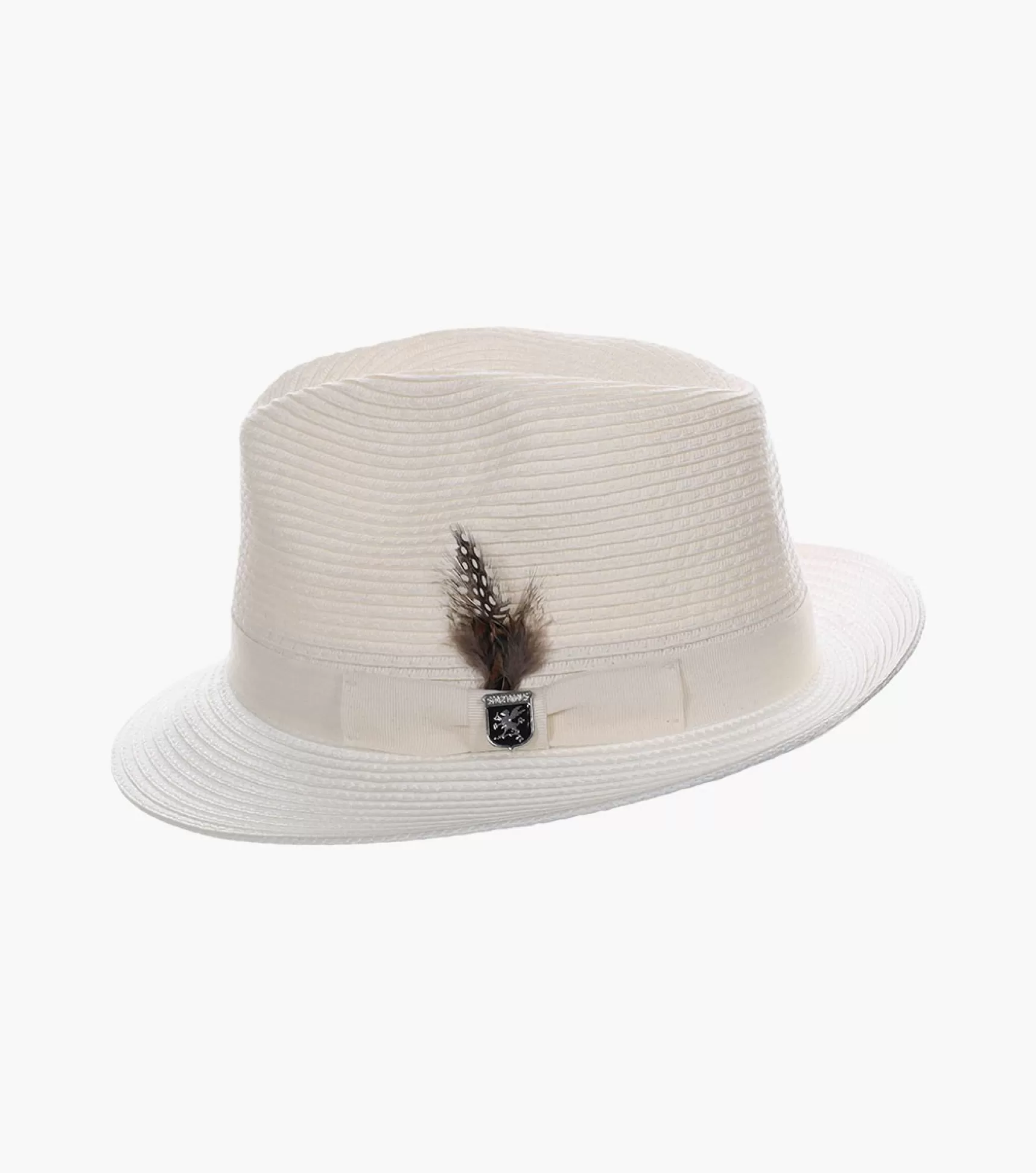 Stacy Adams Hats>Corby Fedora Paper Braid Pinch Front Hat