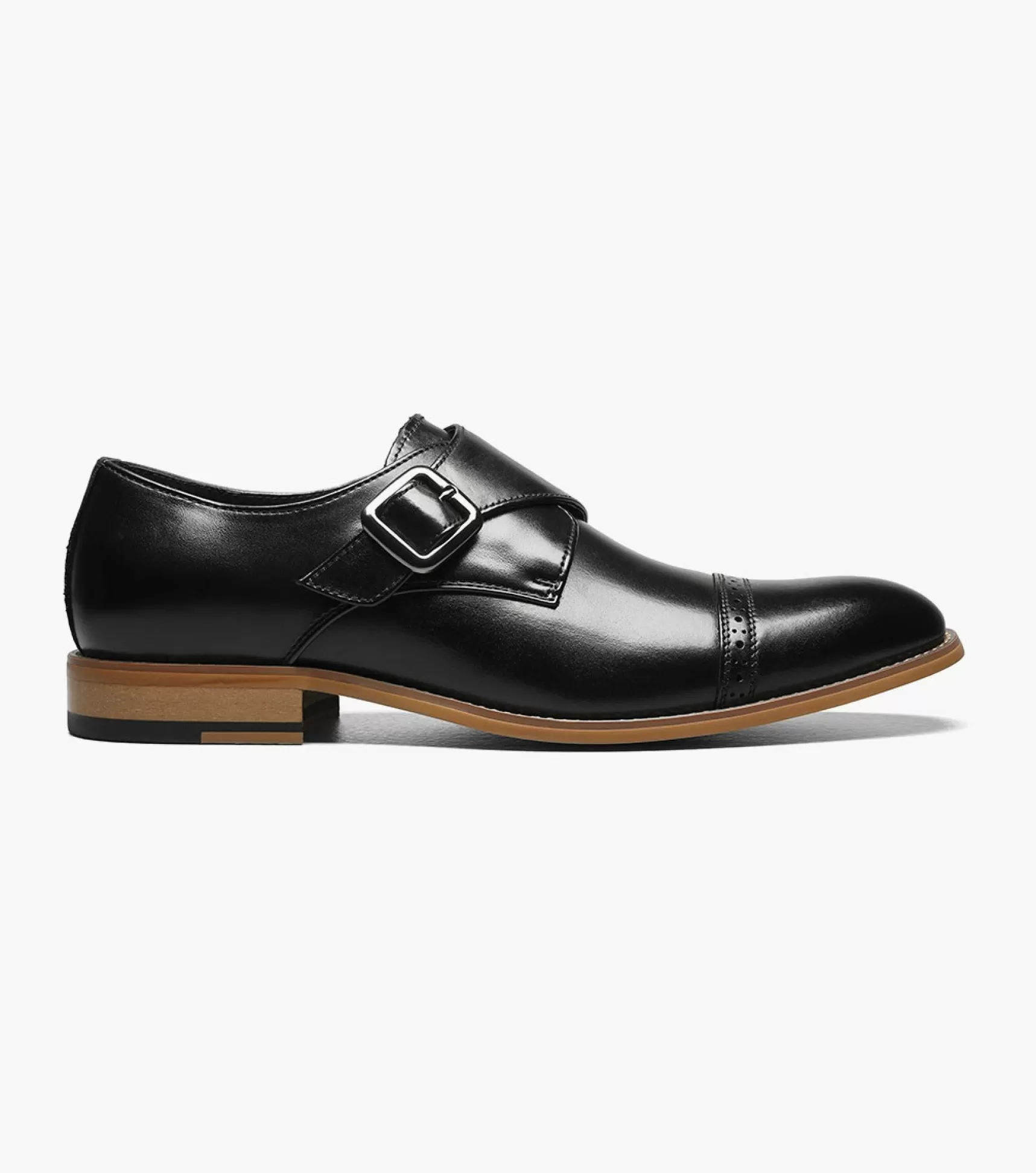 Stacy Adams Dress>Desmond Cap Toe Monk Strap