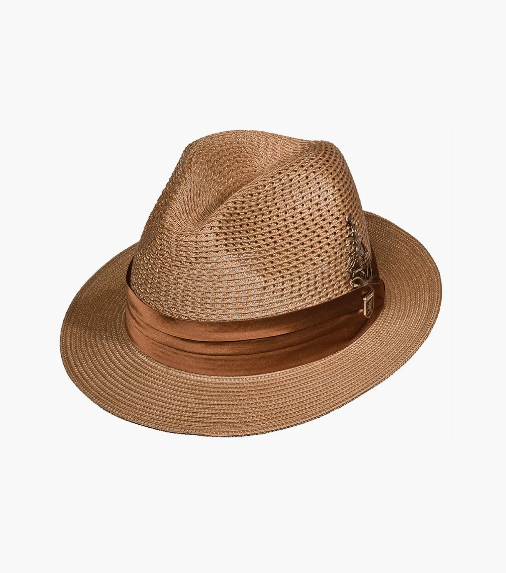 Stacy Adams Hats>Dublin Fedora Poly Braided Pinch Front Hat