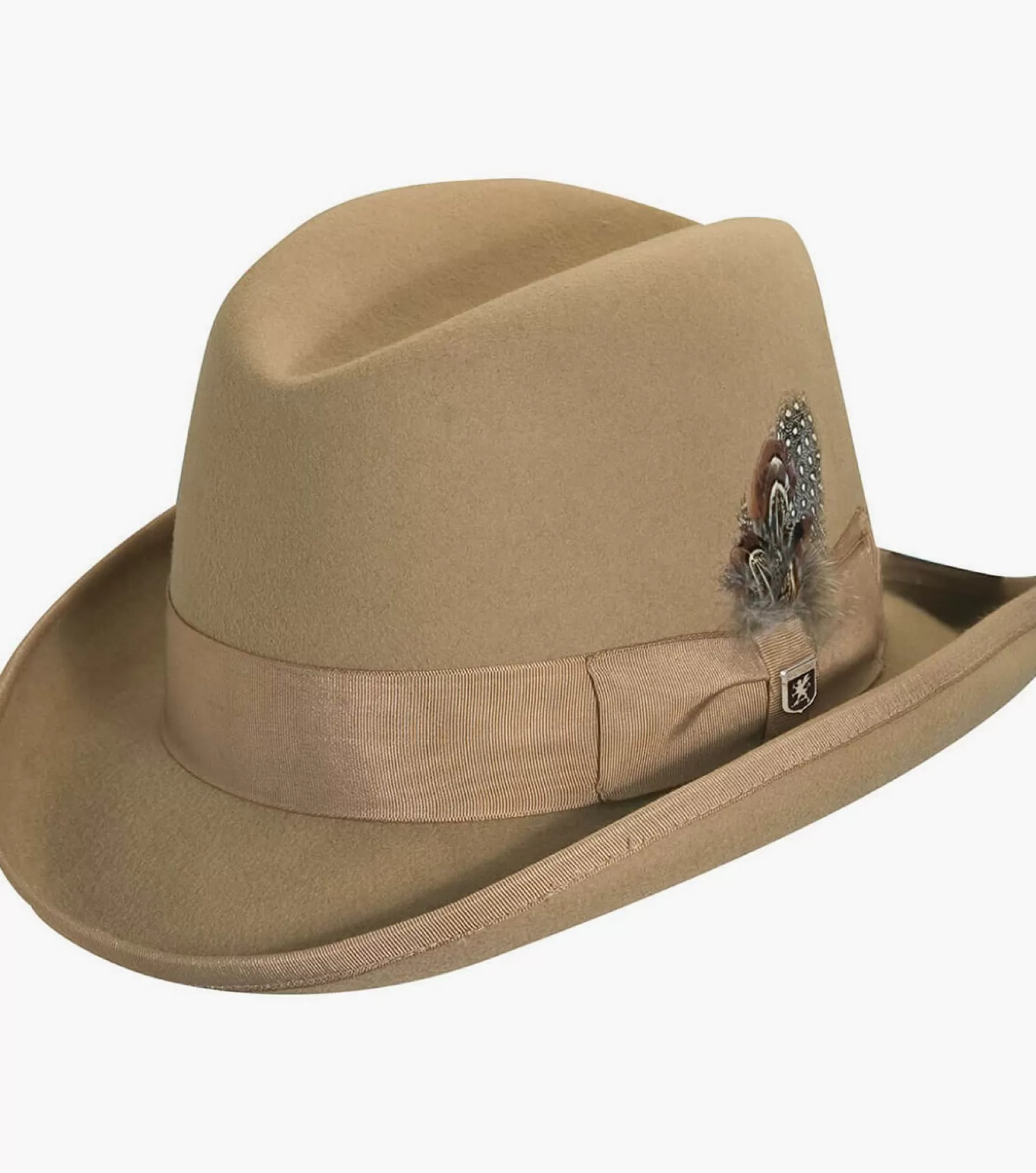 Stacy Adams Hats>Elias Homburg Hat Wool Hat