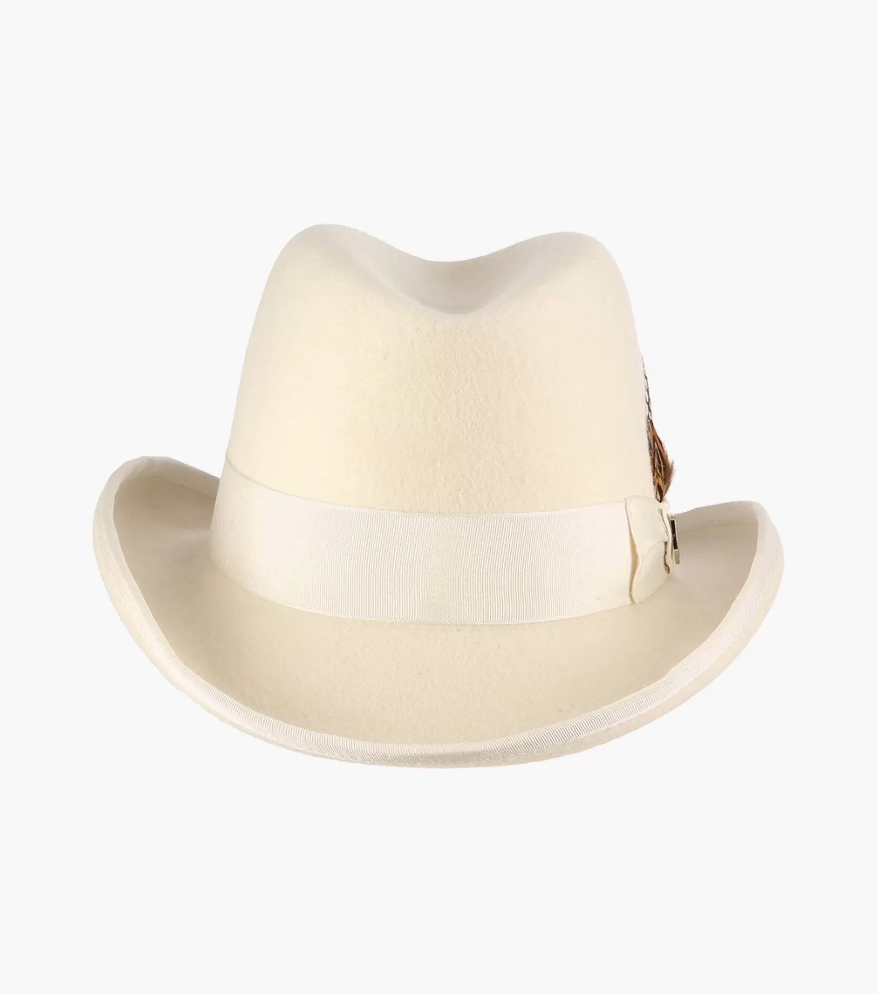 Stacy Adams Hats>Elias Homburg Hat Wool Hat