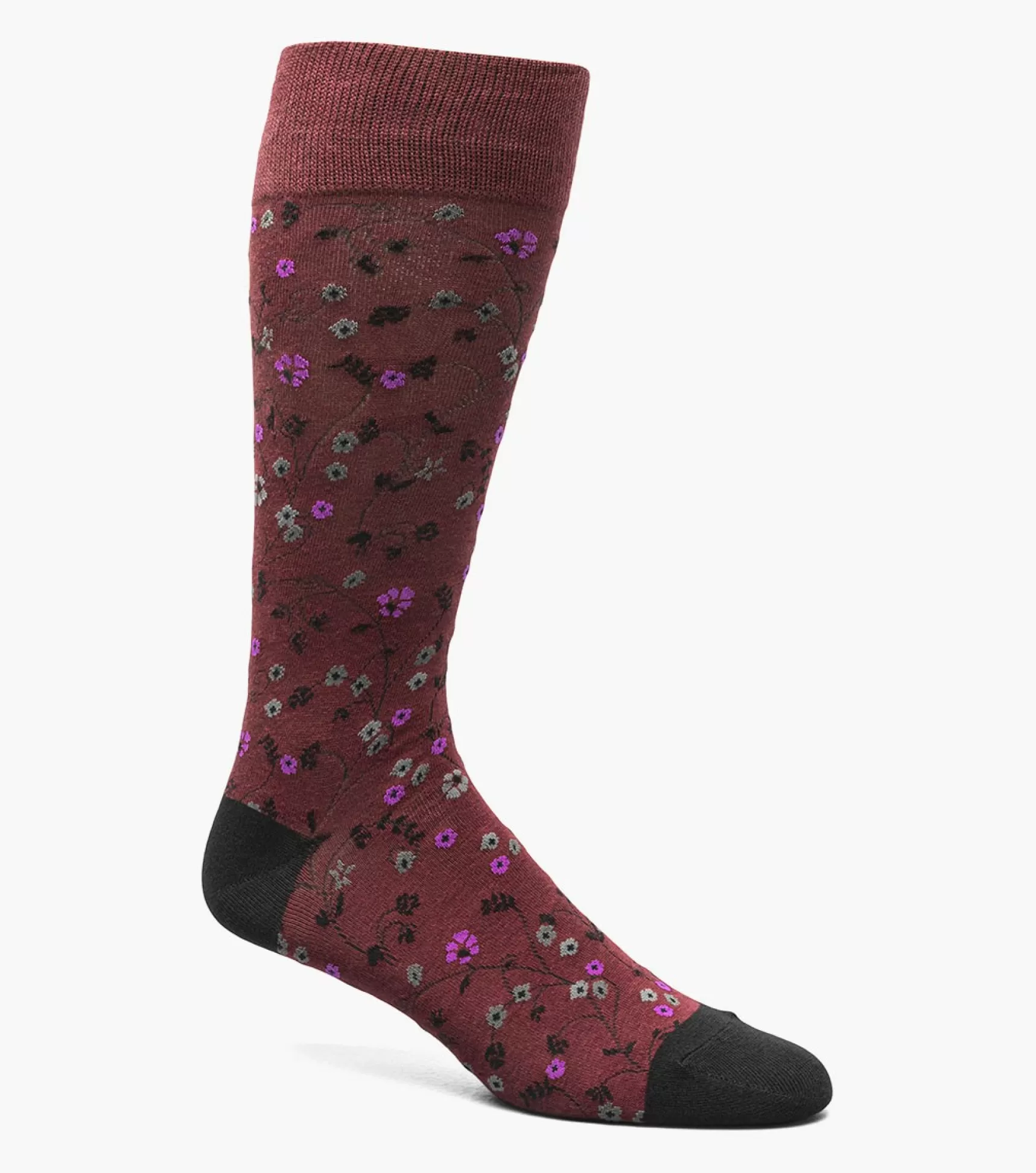 Stacy Adams Socks>Fine Floral Men\\'S Crew Dress Sock