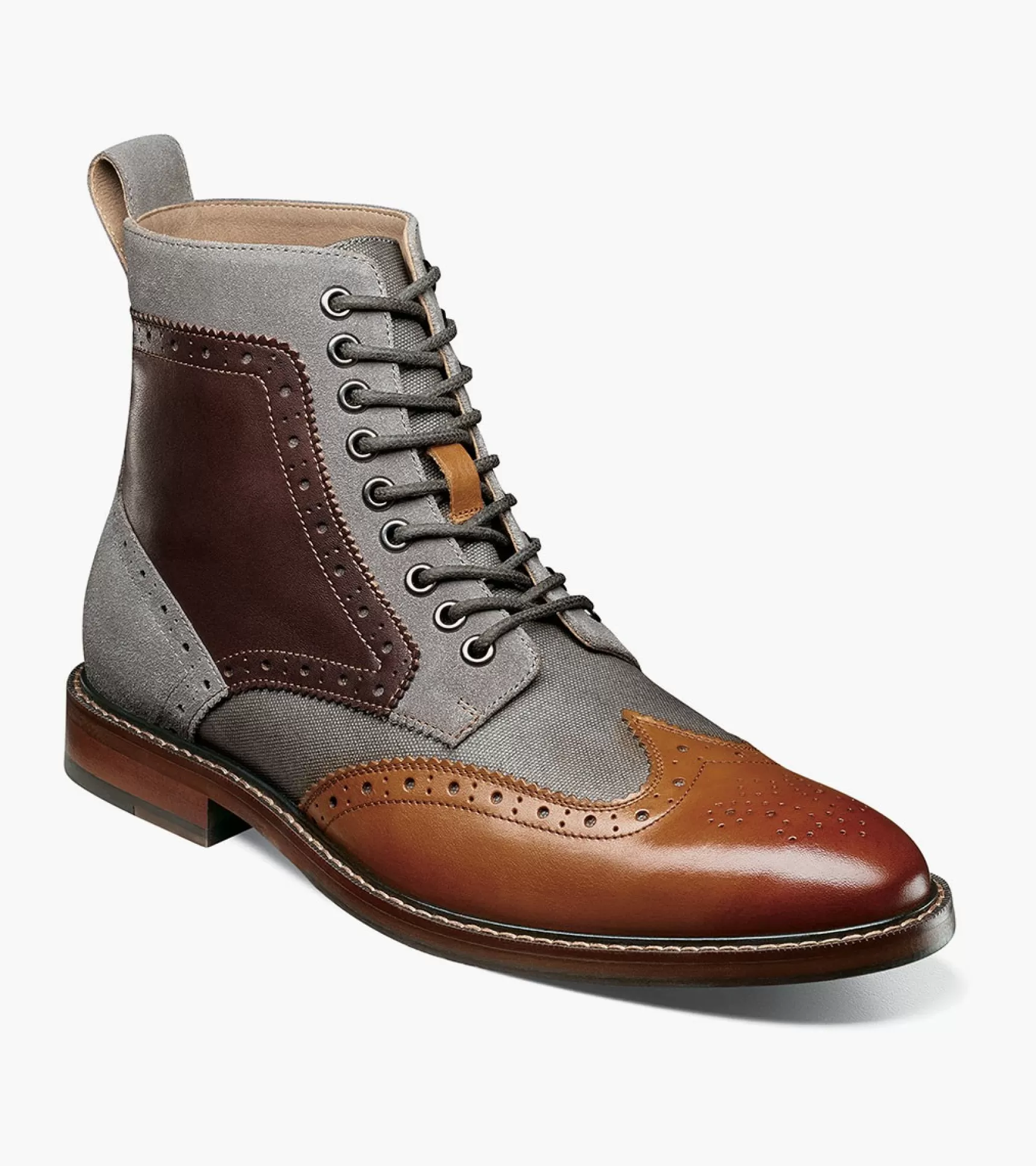 Stacy Adams Wingtips>Finnegan Wingtip Lace Up Boot