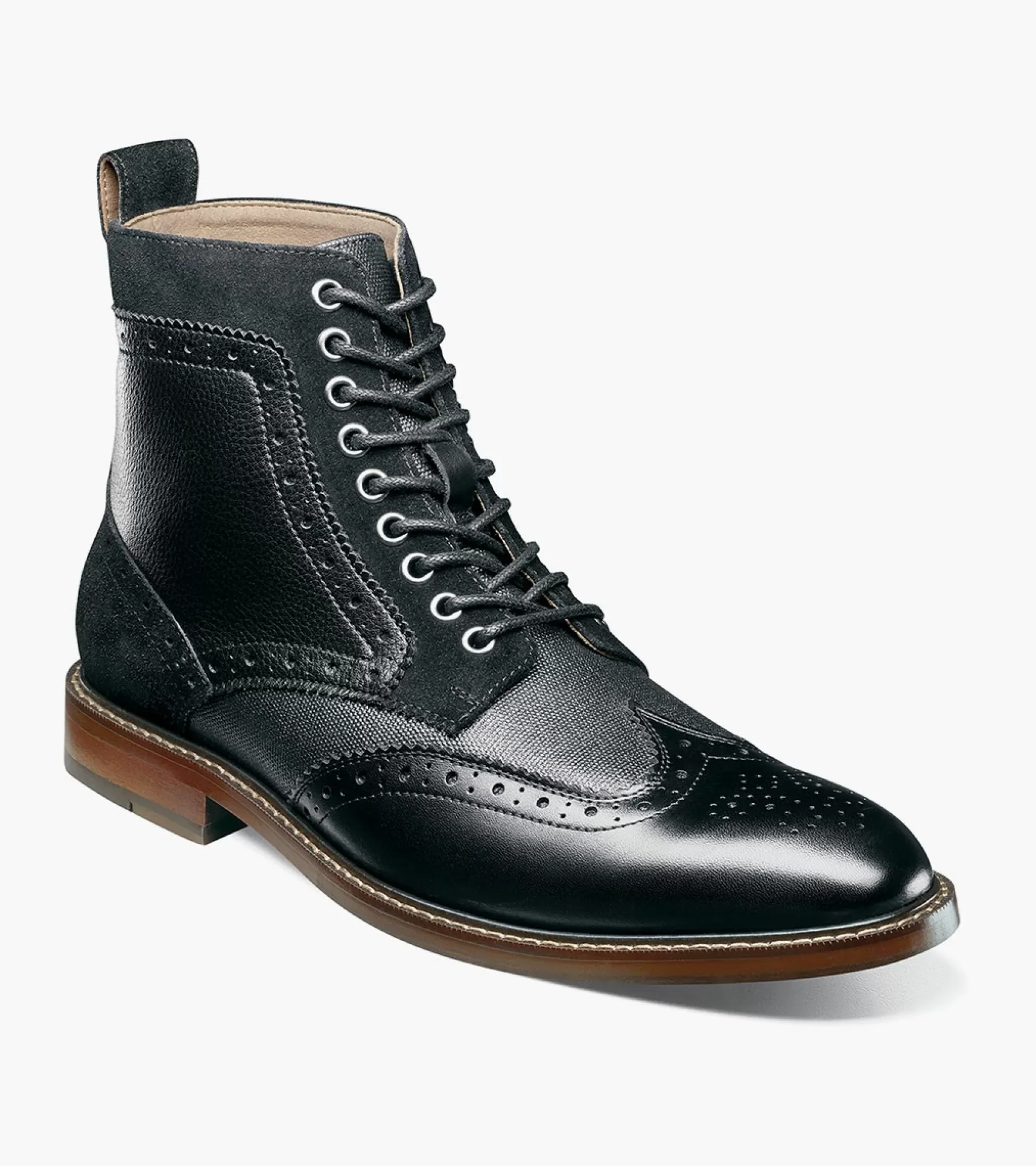 Stacy Adams Wingtips>Finnegan Wingtip Lace Up Boot