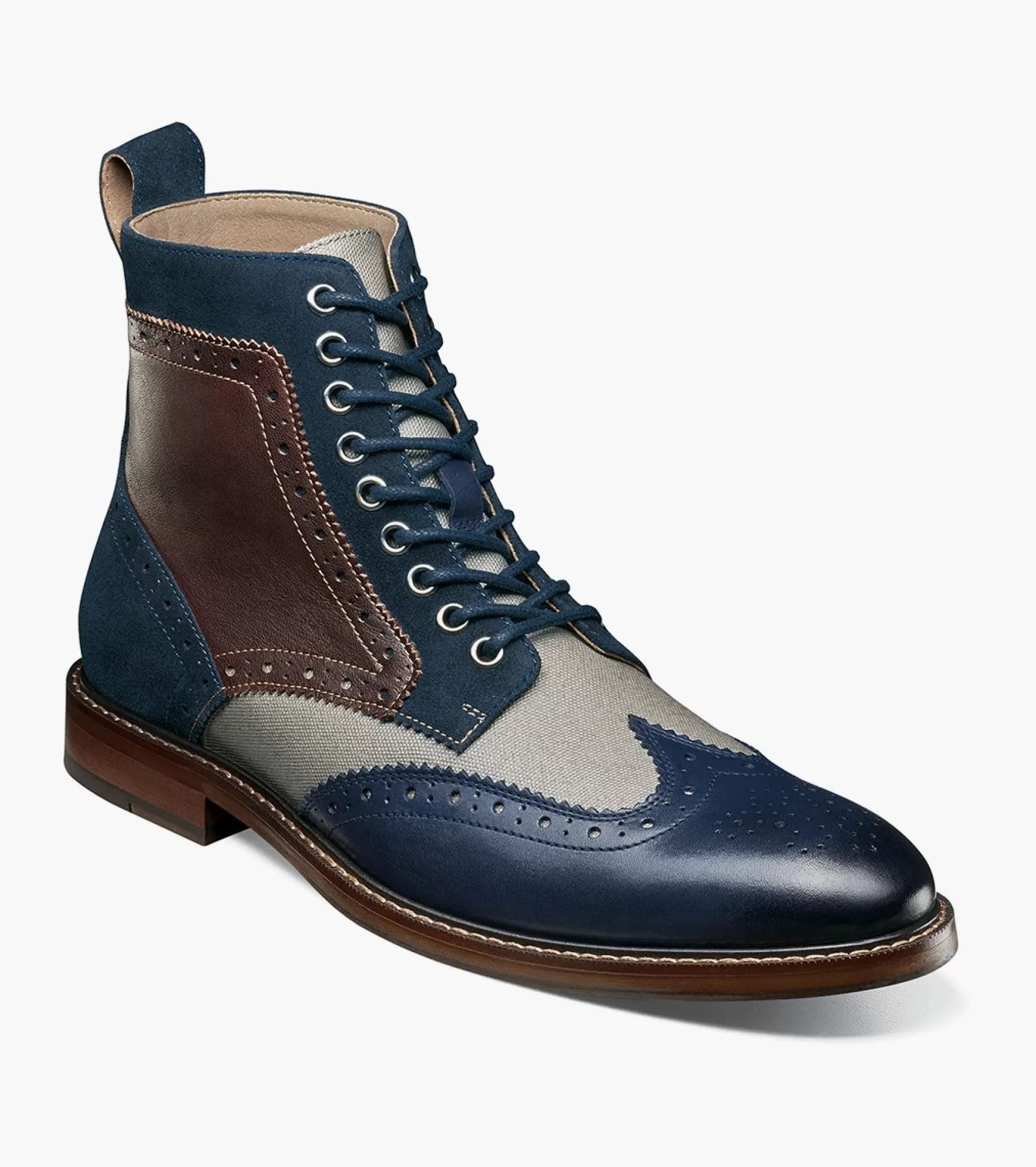 Stacy Adams Boots>Finnegan Wingtip Lace Up Boot