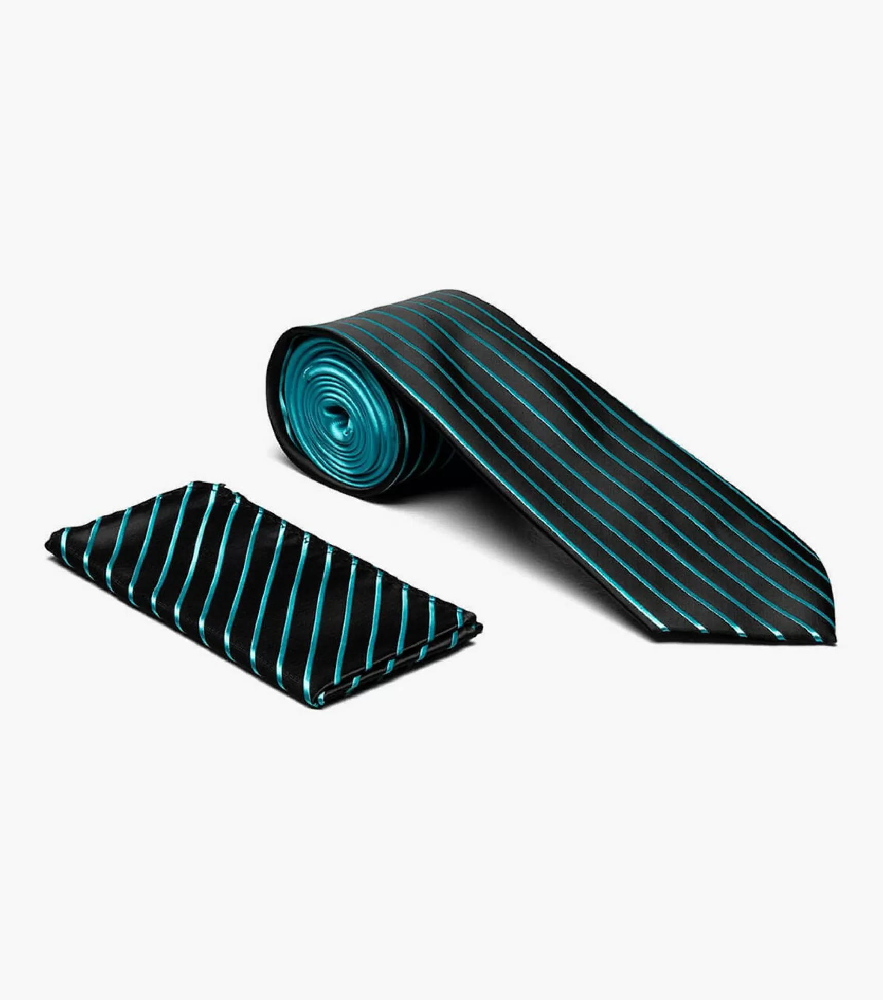 Stacy Adams Ties>Formal Teal Tie & Hanky Set