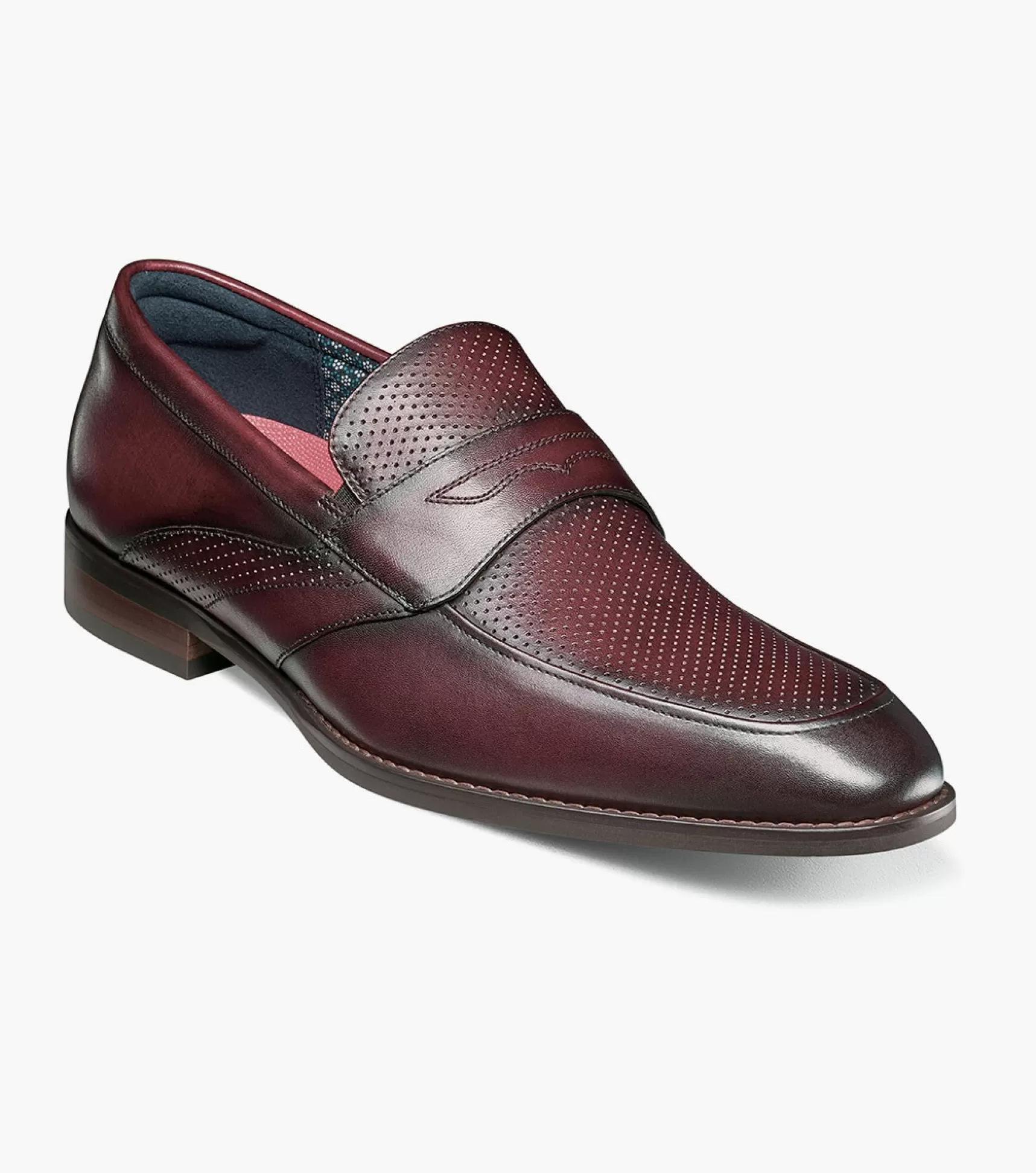 Stacy Adams Loafers>Karnes Moc Toe Penny Slip On