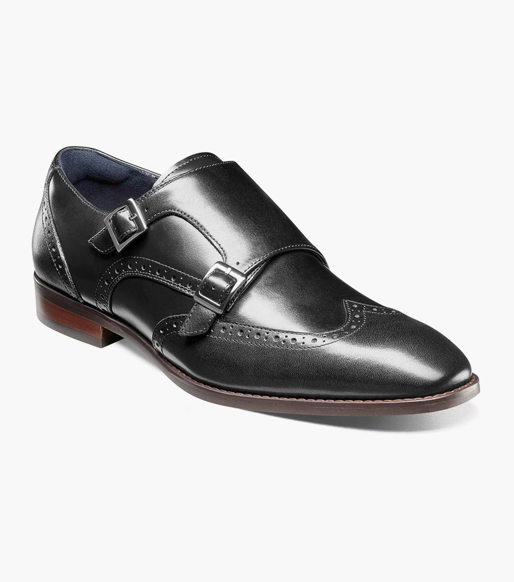 Stacy Adams Wingtips>Karson Wingtip Double Monk Strap