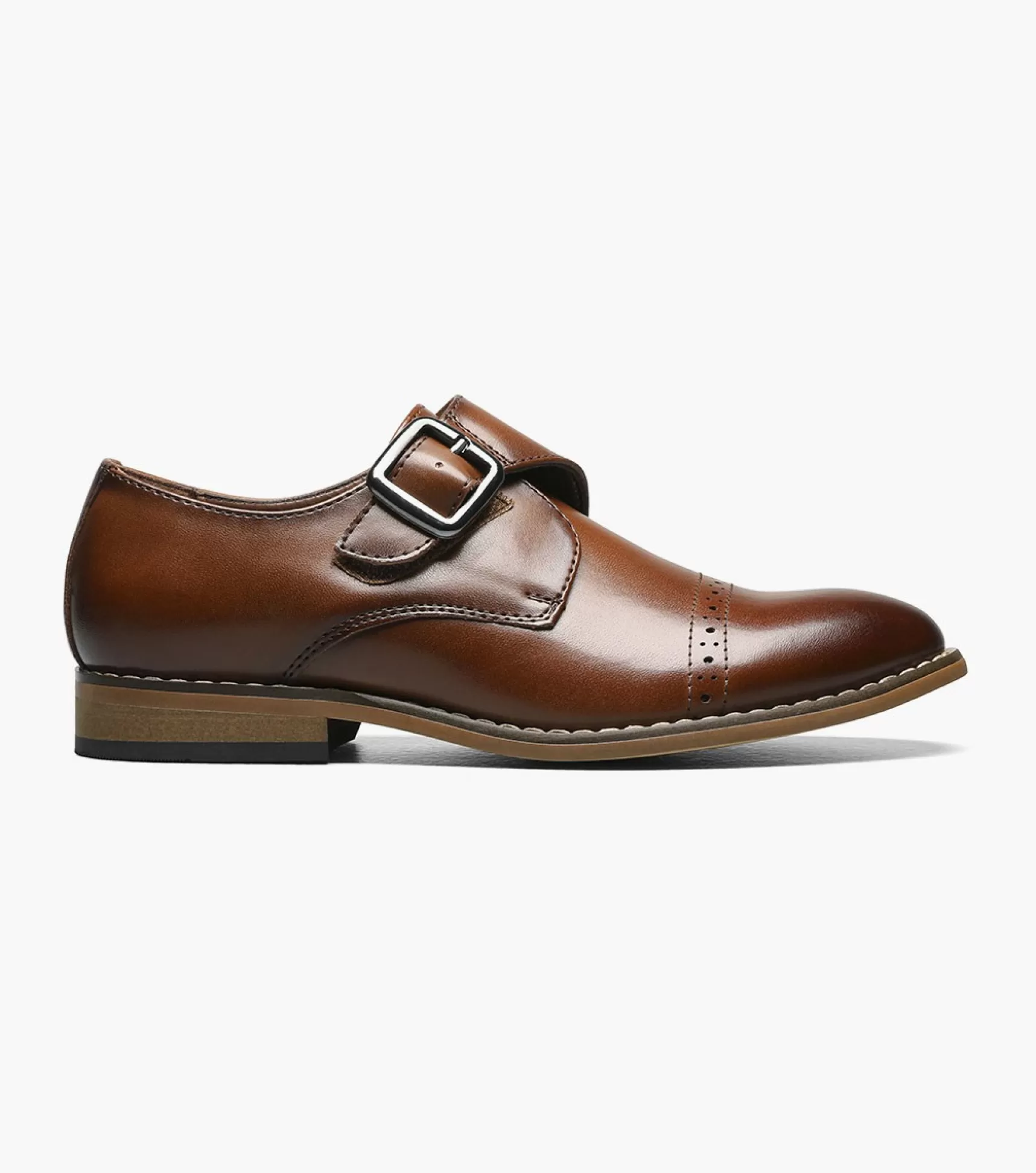 Stacy Adams Kids>Kids Desmond Cap Toe Monk Strap