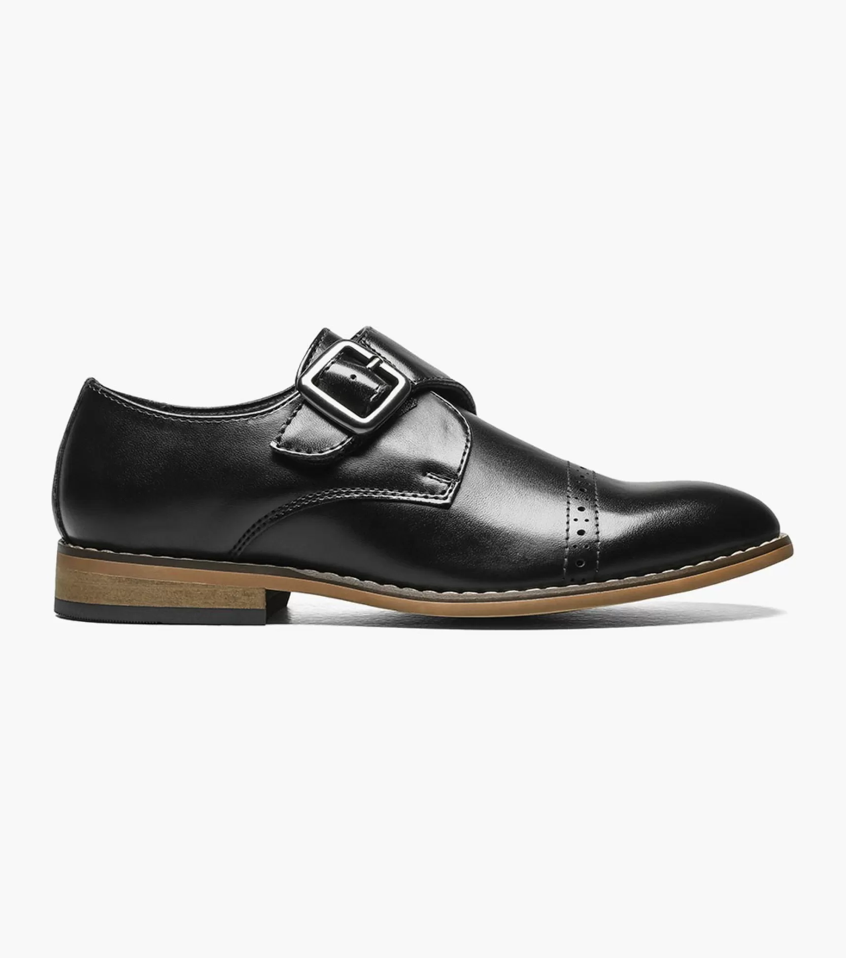 Stacy Adams Kids>Kids Desmond Cap Toe Monk Strap