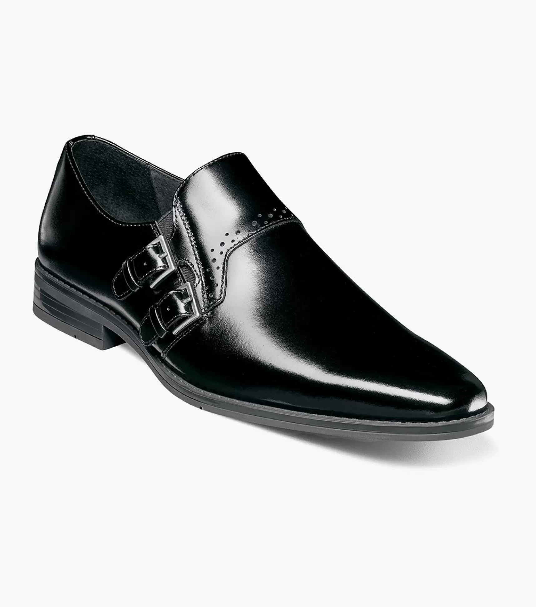 Stacy Adams Dress>Kilgore Plain Toe Double Monk Strap