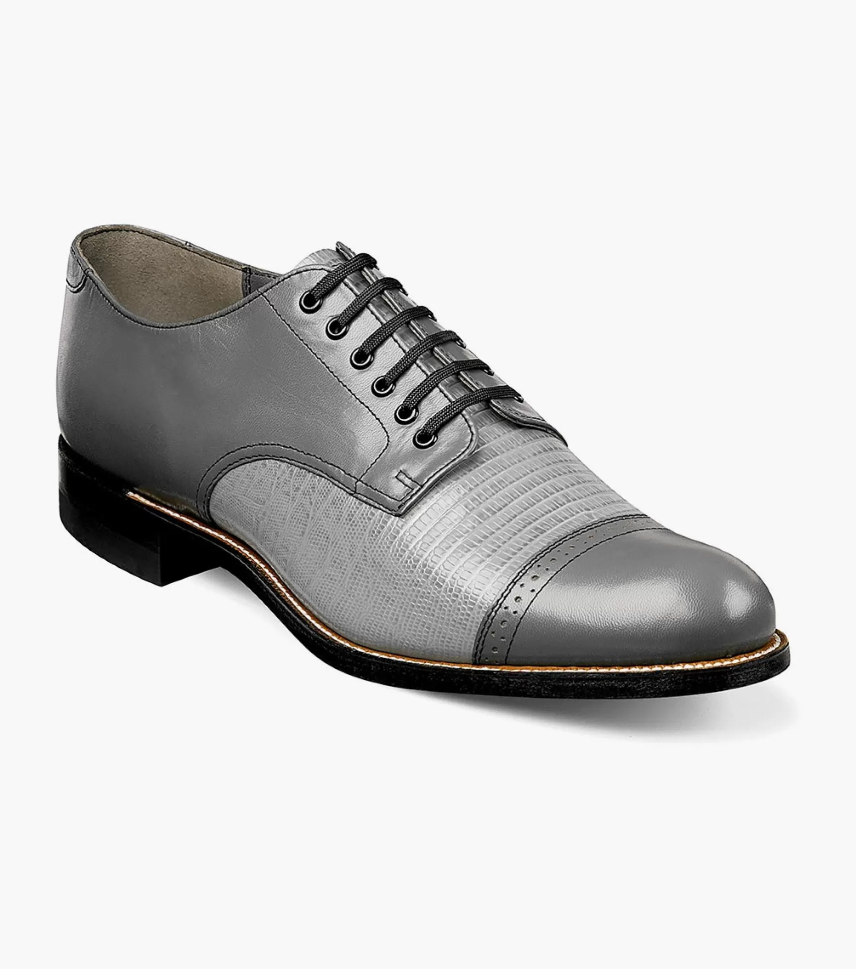 Stacy Adams Classics>Madison Lizard Cap Toe Oxford