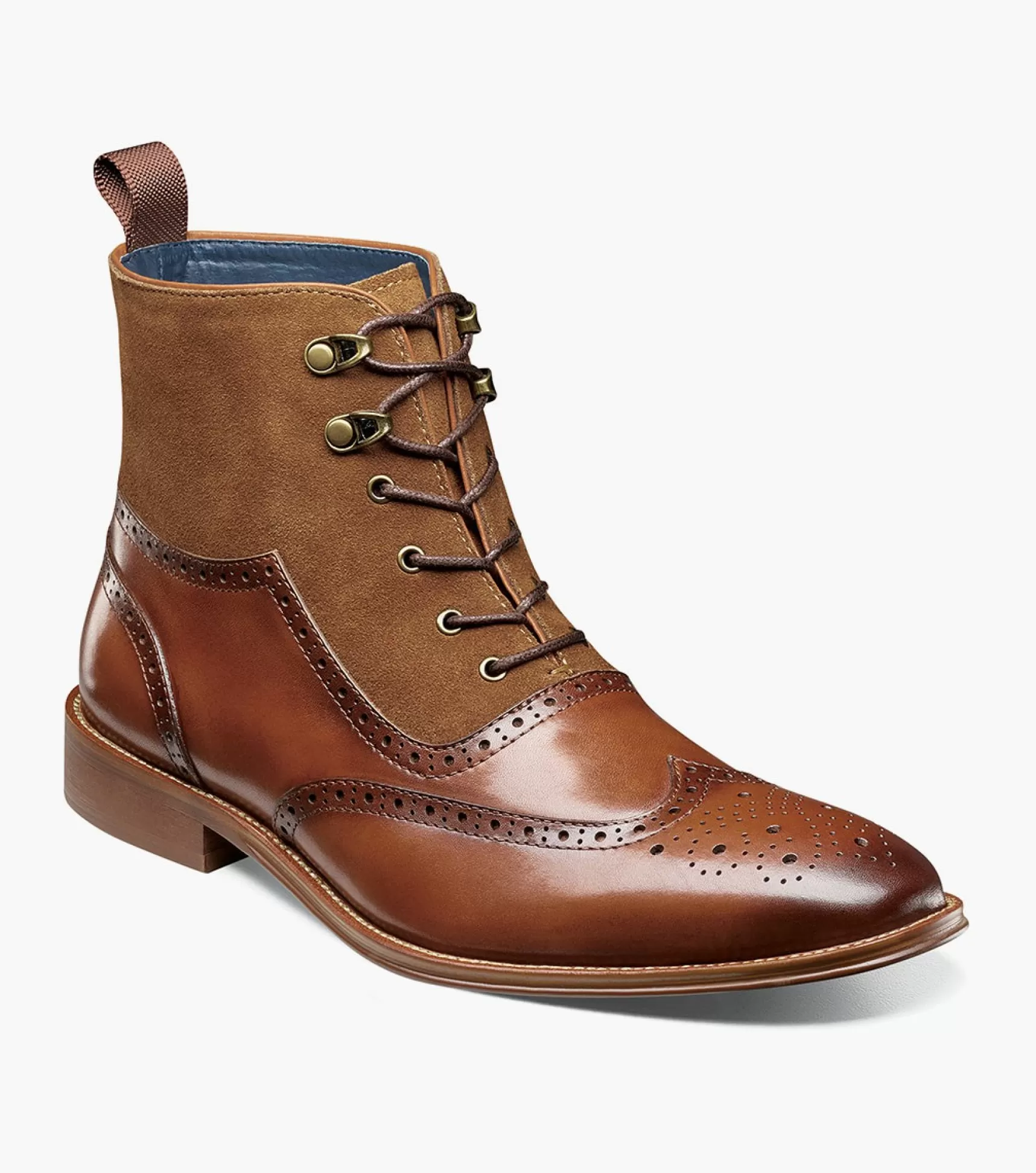 Stacy Adams Wingtips>Malone Wingtip Lace Up Boot