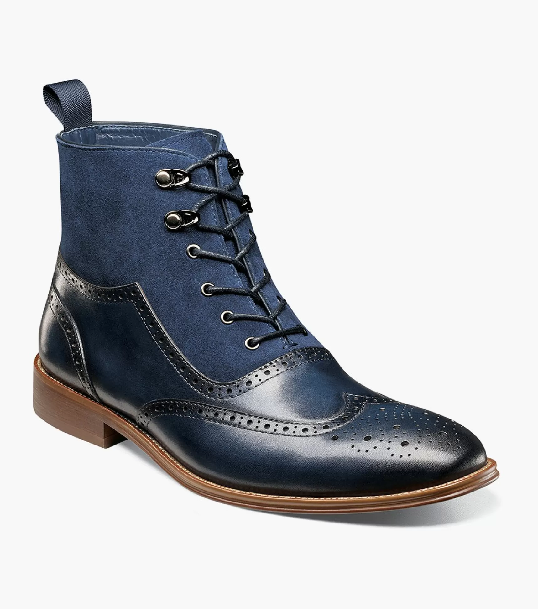 Stacy Adams Wingtips>Malone Wingtip Lace Up Boot