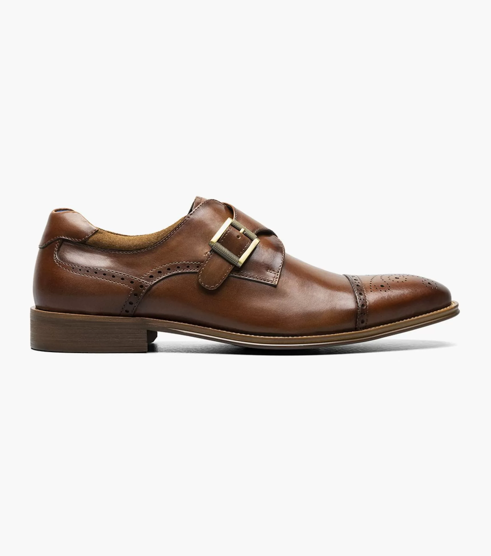 Stacy Adams Dress>Mathis Cap Toe Monk Strap