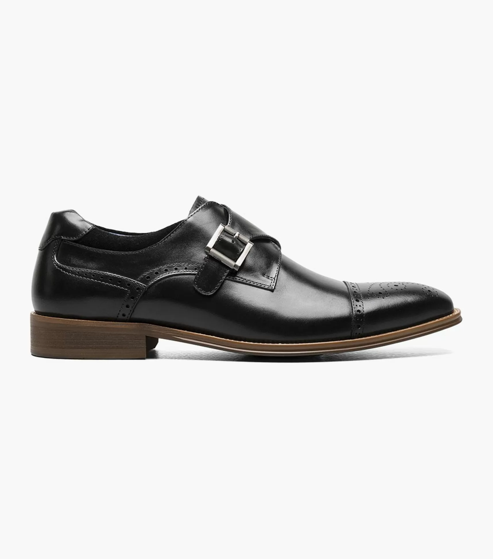 Stacy Adams Dress>Mathis Cap Toe Monk Strap