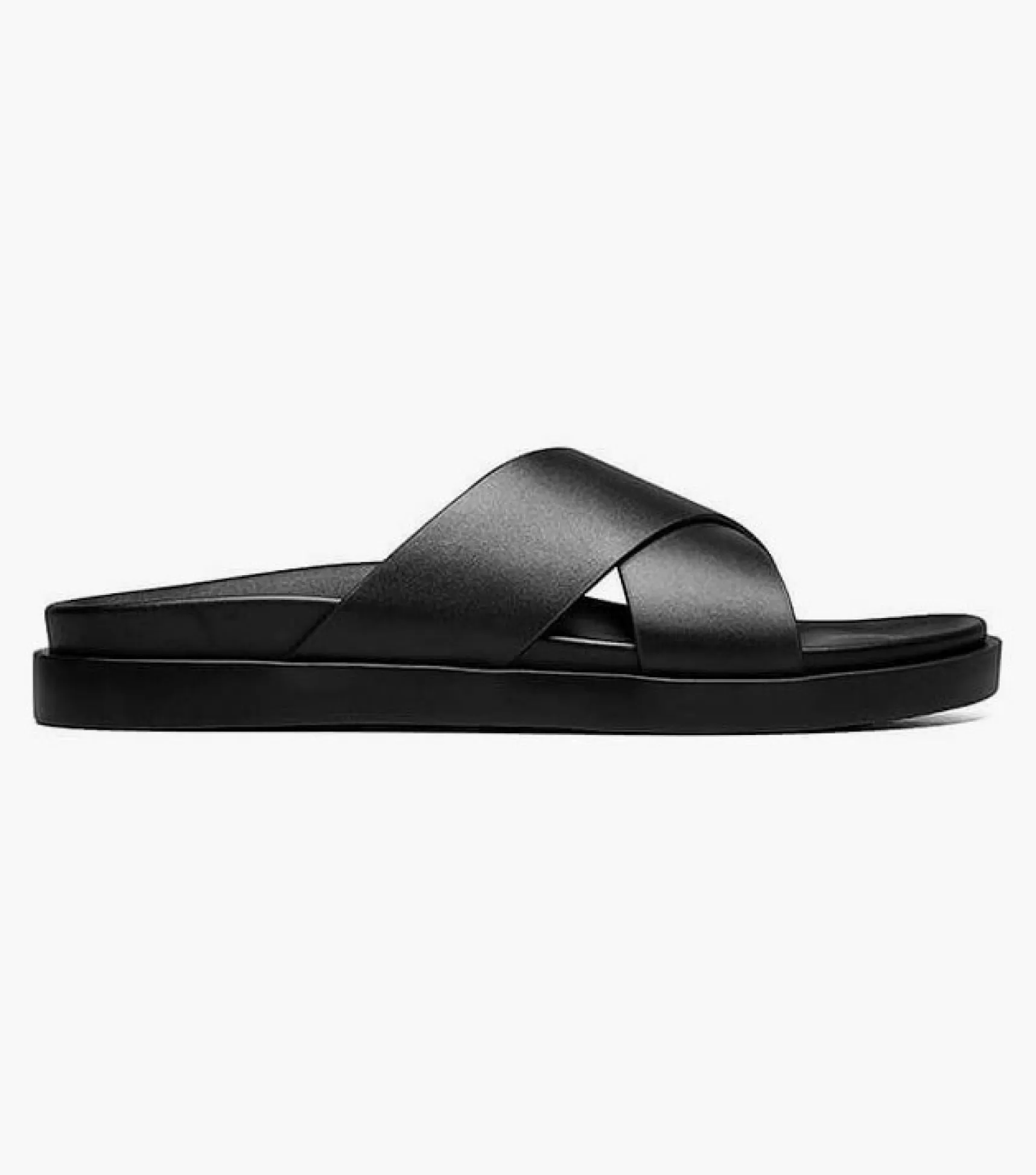 Stacy Adams Sandals>Montel Cross Strap Slide Sandal