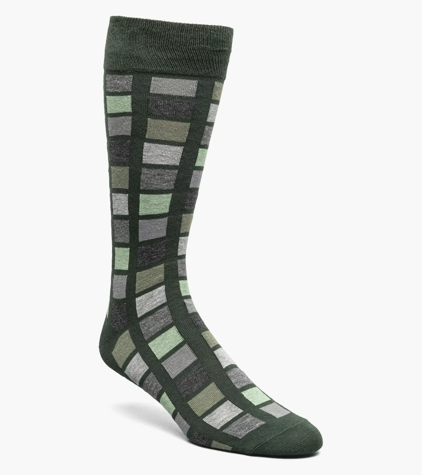 Stacy Adams Socks>Multi-Color Block Men\\'S Crew Dress Socks