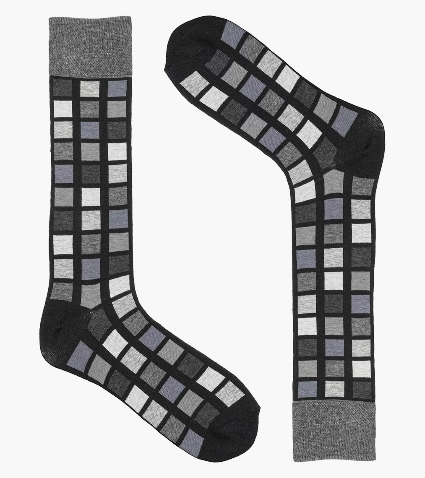Stacy Adams Socks>Multi-Color Block Men\\'S Crew Dress Socks