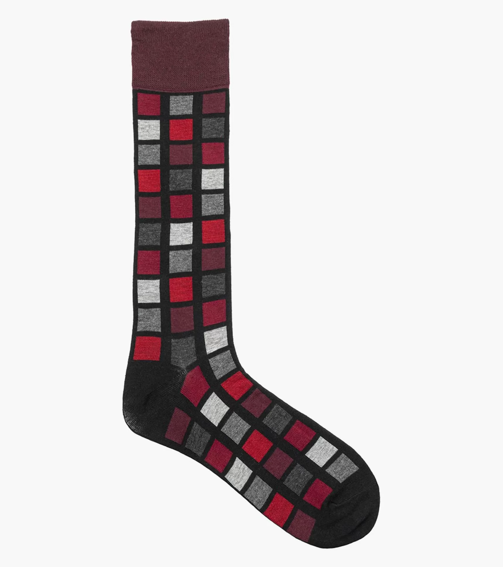 Stacy Adams Socks>Multi-Color Block Men\\'S Crew Dress Socks