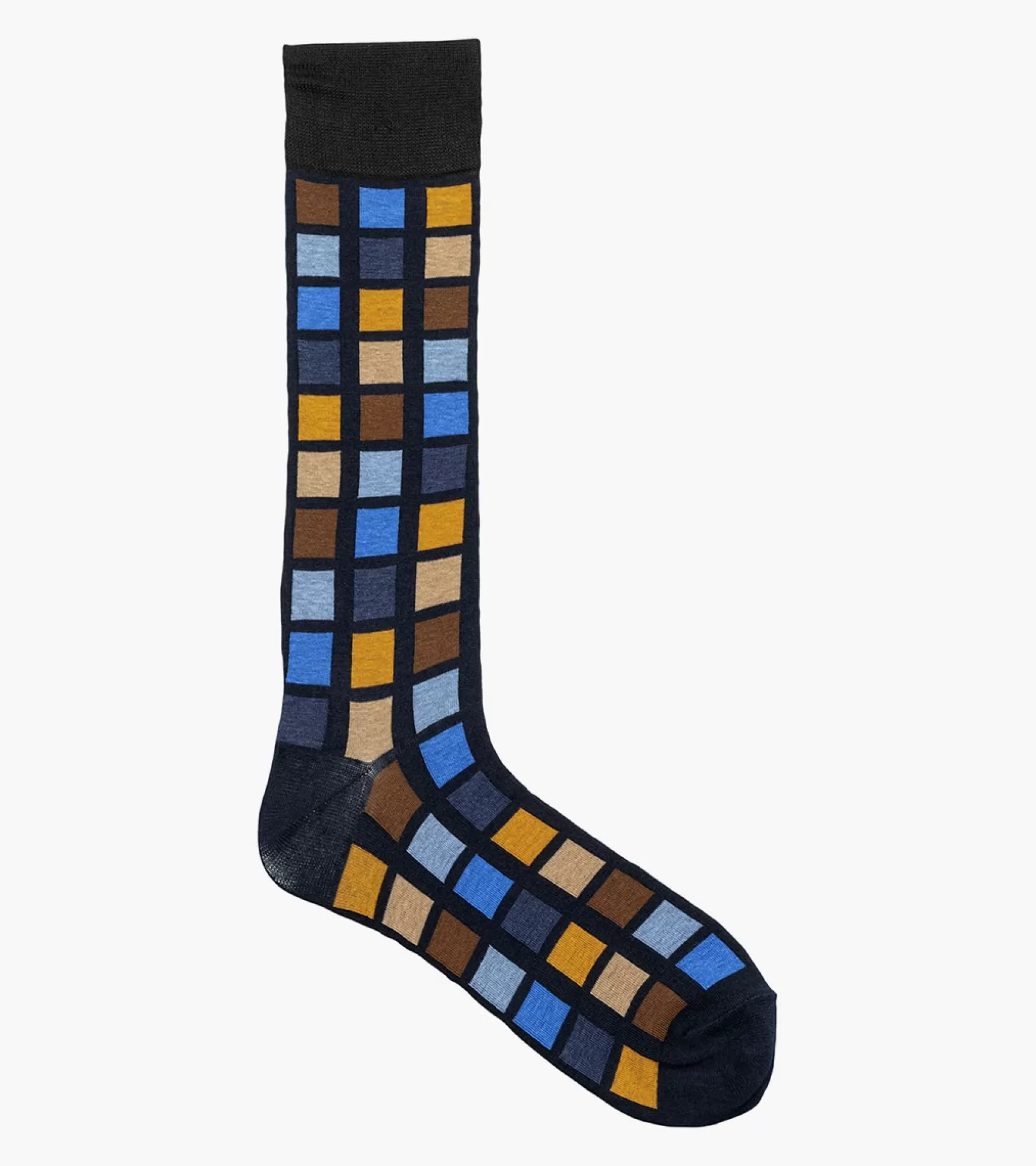 Stacy Adams Socks>Multi-Color Block Men\\'S Crew Dress Socks