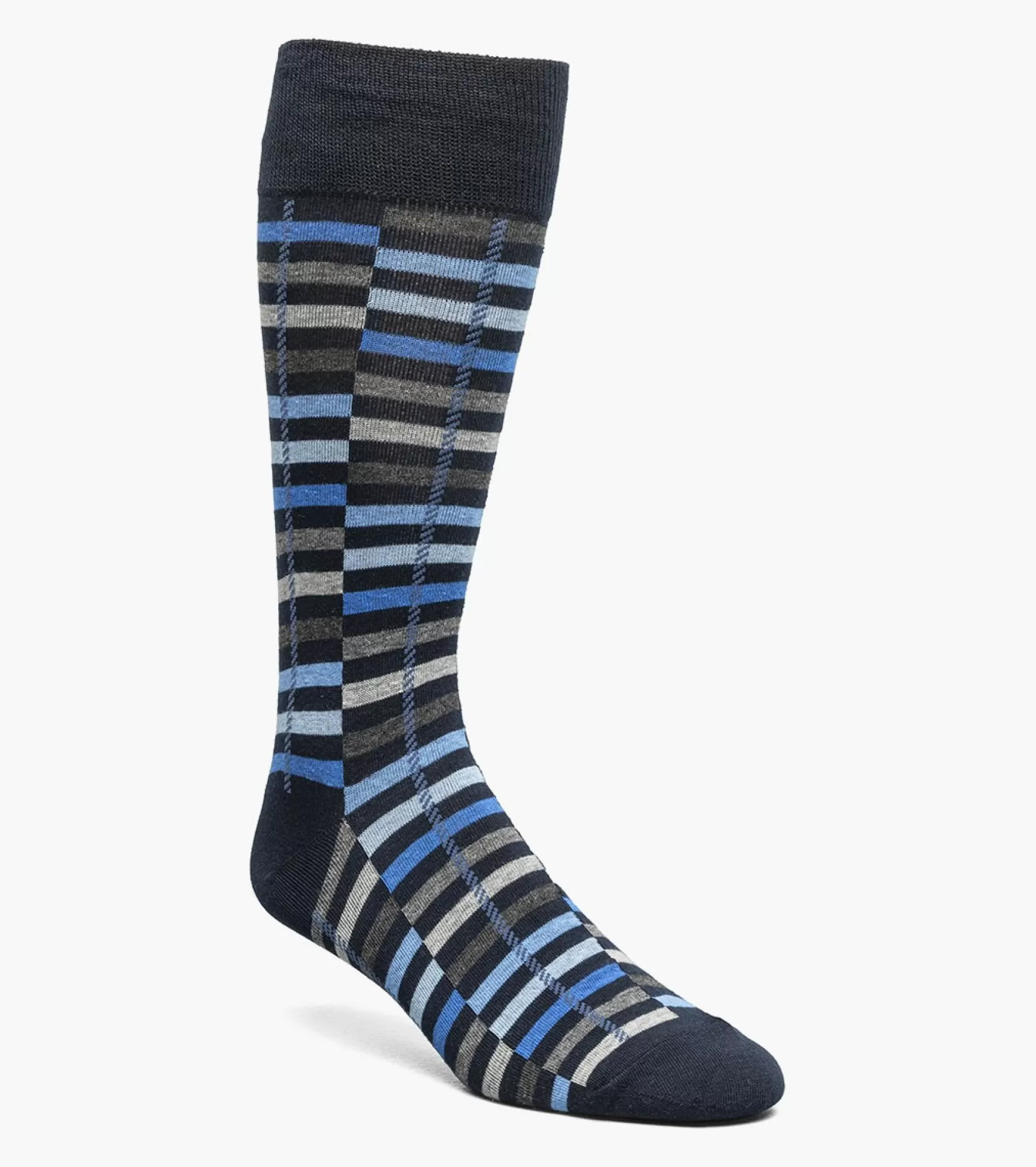 Stacy Adams Socks>Offset Stripe Men\\'S Crew Dress Socks