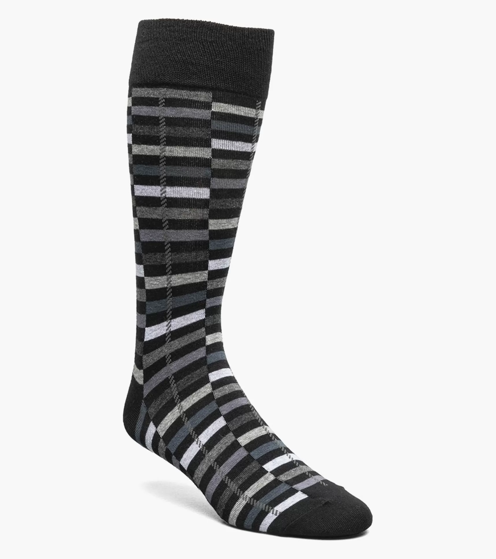 Stacy Adams Socks>Offset Stripe Men\\'S Crew Dress Socks