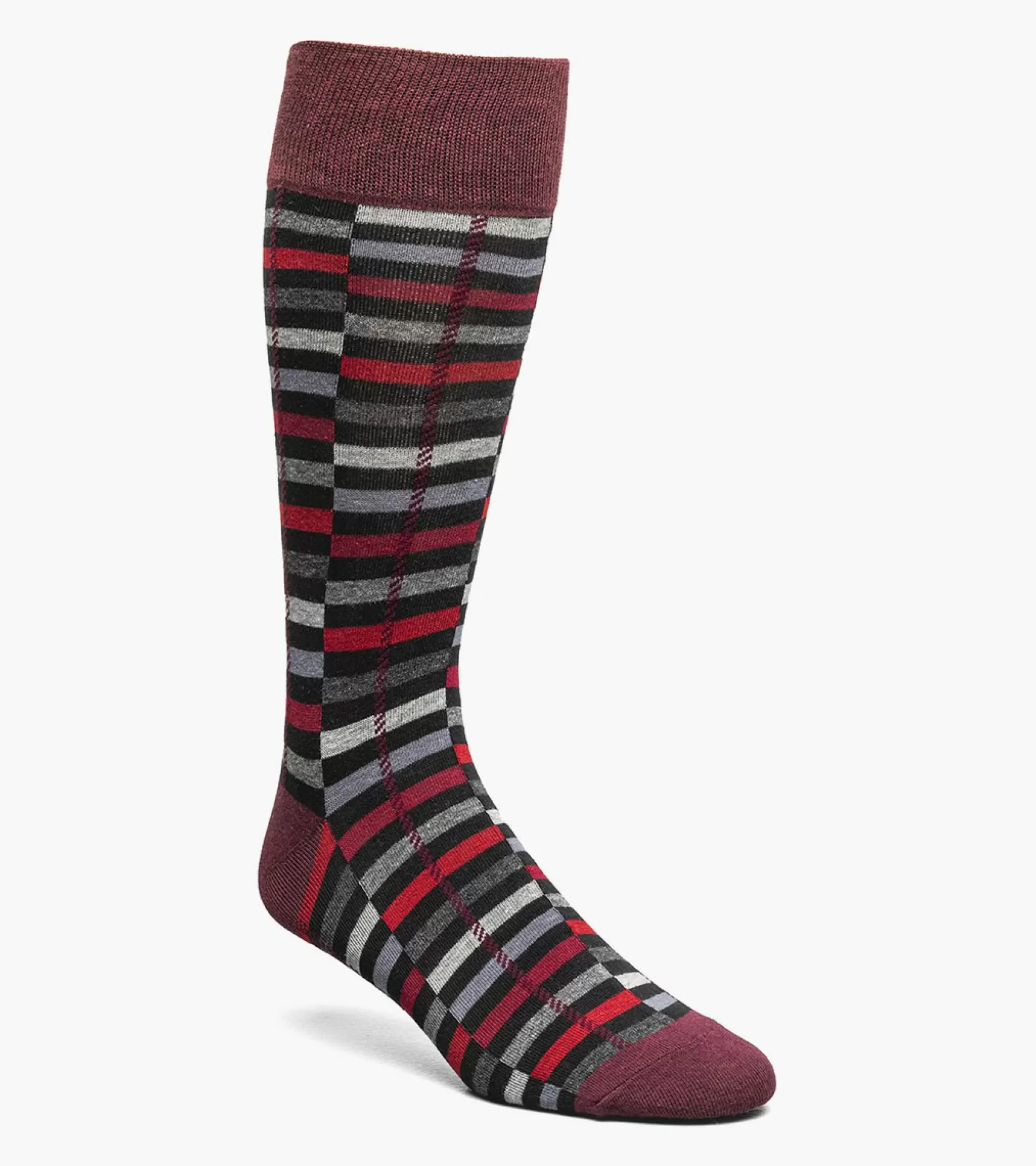 Stacy Adams Socks>Offset Stripe Men\\'S Crew Dress Socks