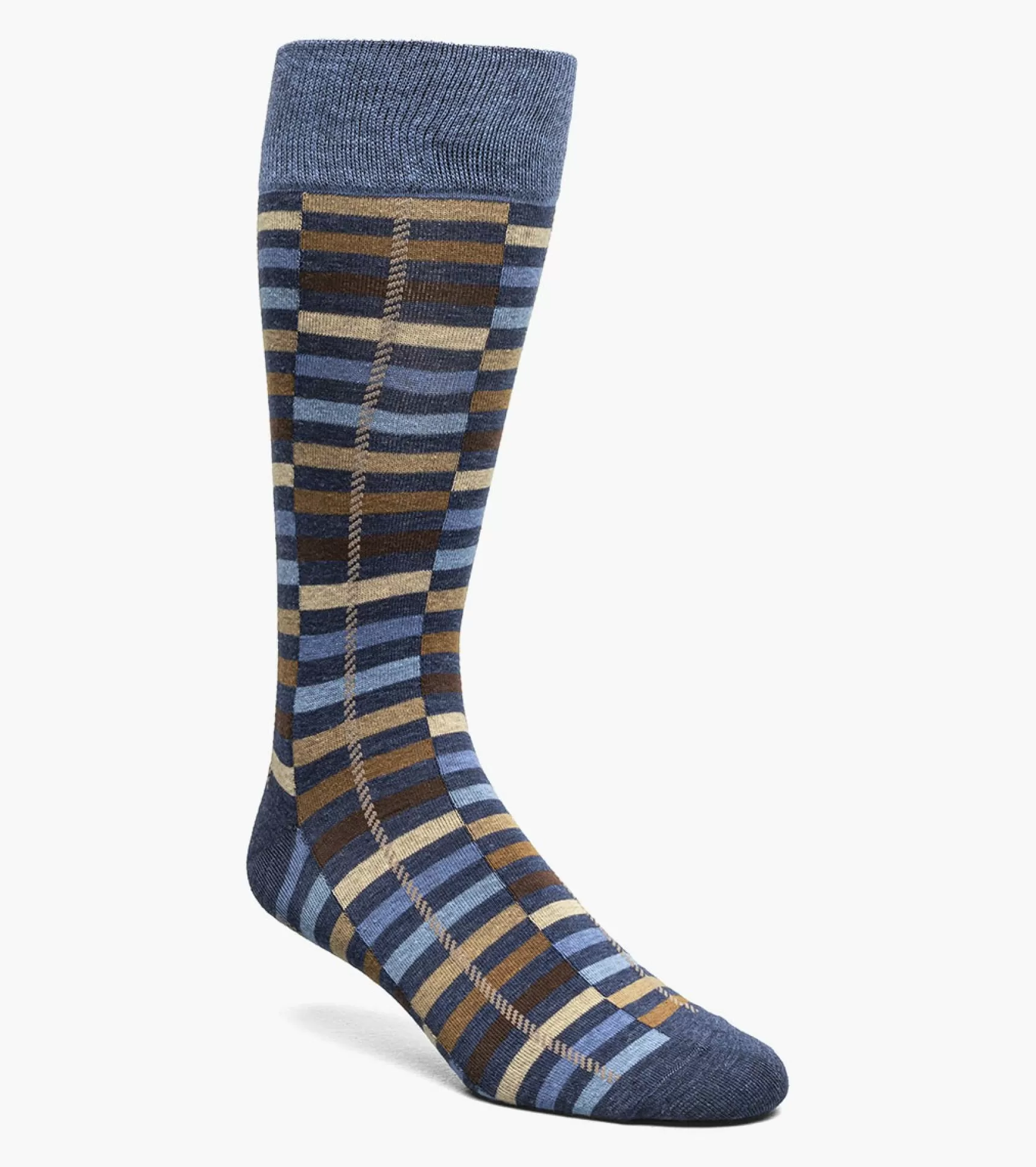 Stacy Adams Socks>Offset Stripe Men\\'S Crew Dress Socks